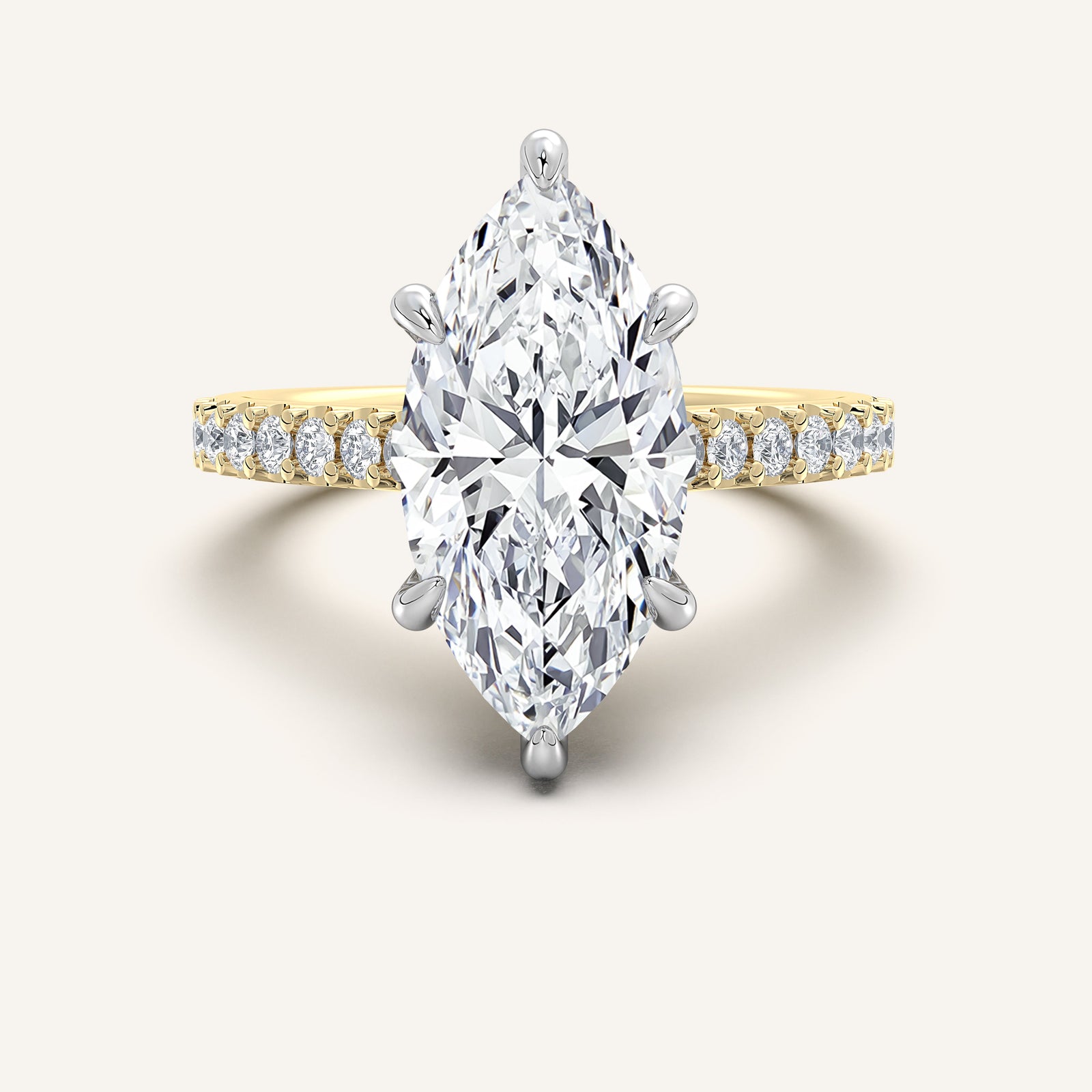 Valcrest Chateau Side Stone Engagement Ring