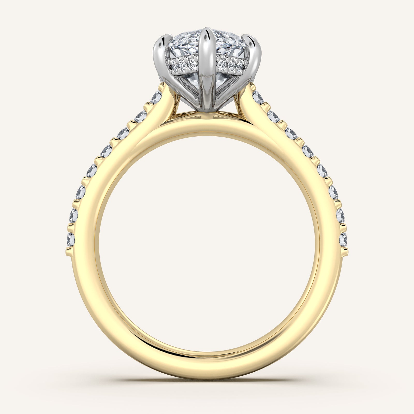 Valcrest Chateau Side Stone Engagement Ring