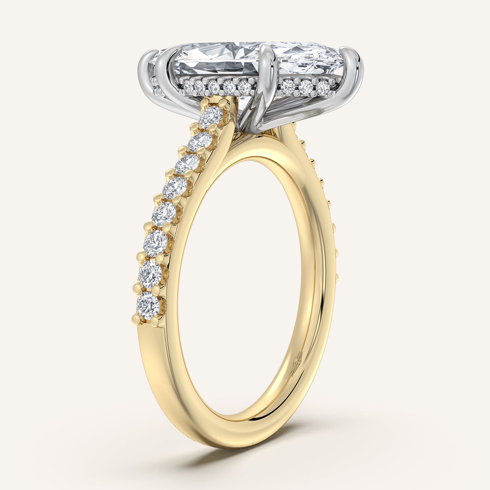 Valcrest Chateau Side Stone Engagement Ring
