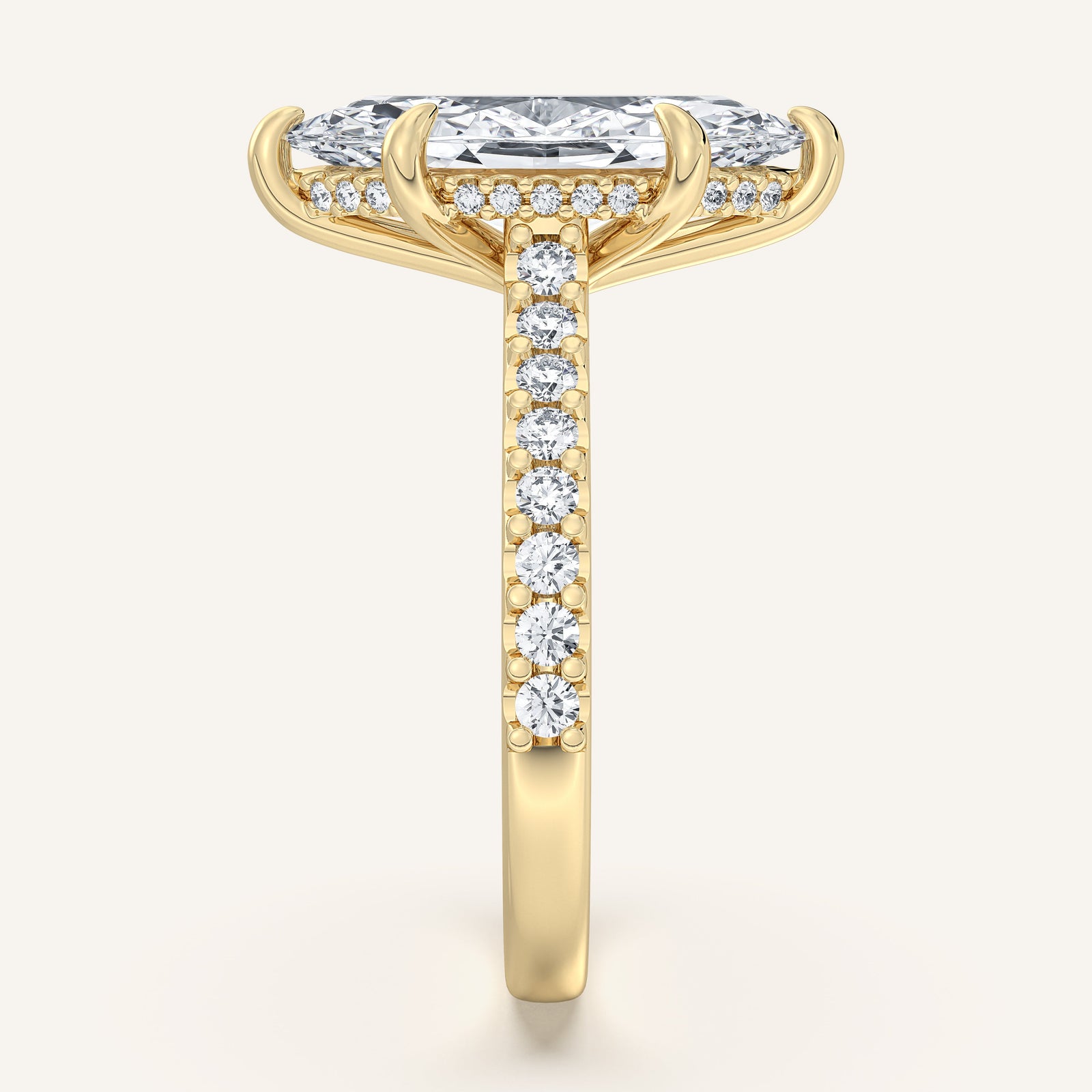 Valcrest Chateau Side Stone Engagement Ring