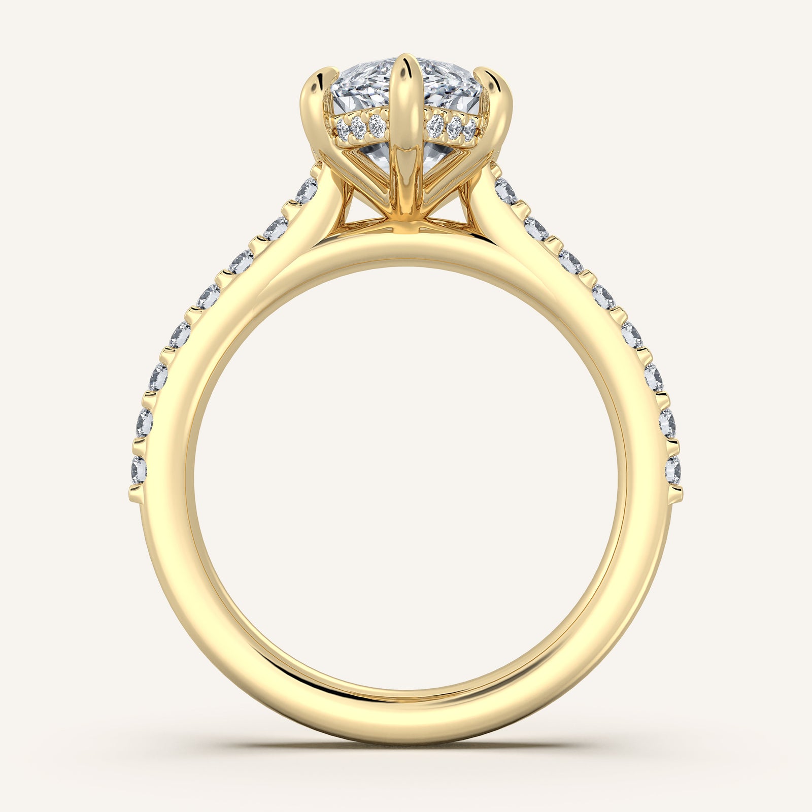Valcrest Chateau Side Stone Engagement Ring