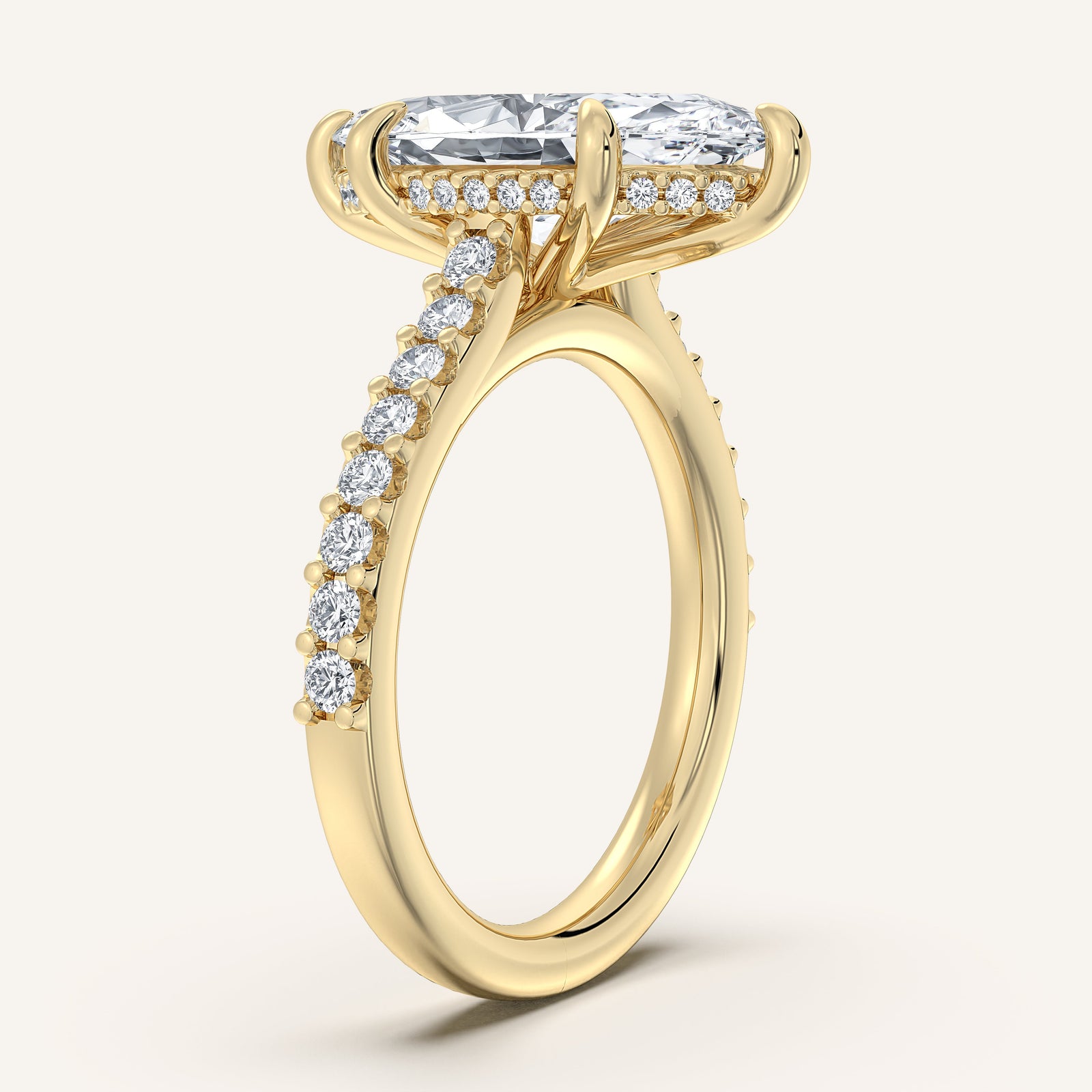 Valcrest Chateau Side Stone Engagement Ring
