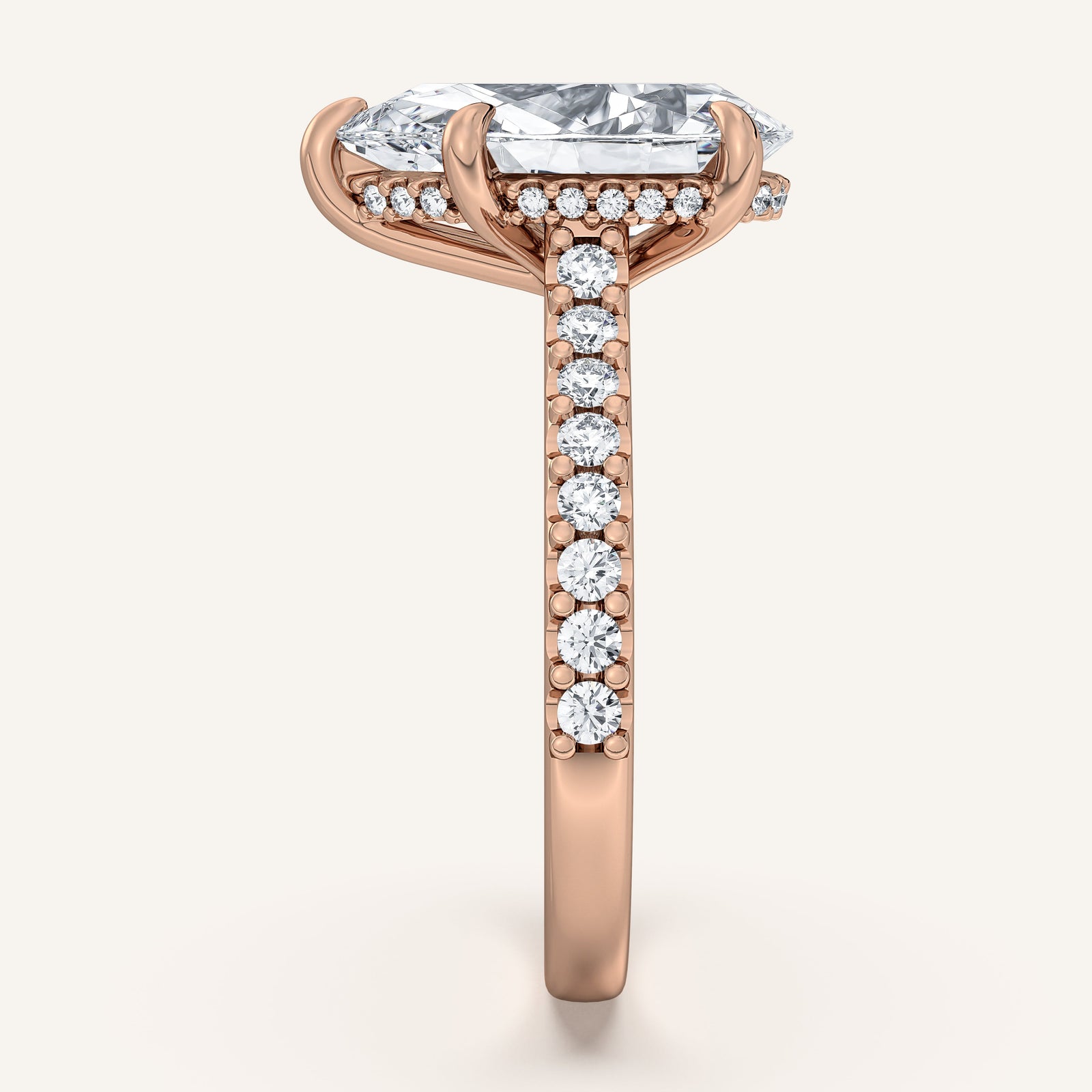 Valcrest Chateau Side Stone Engagement Ring
