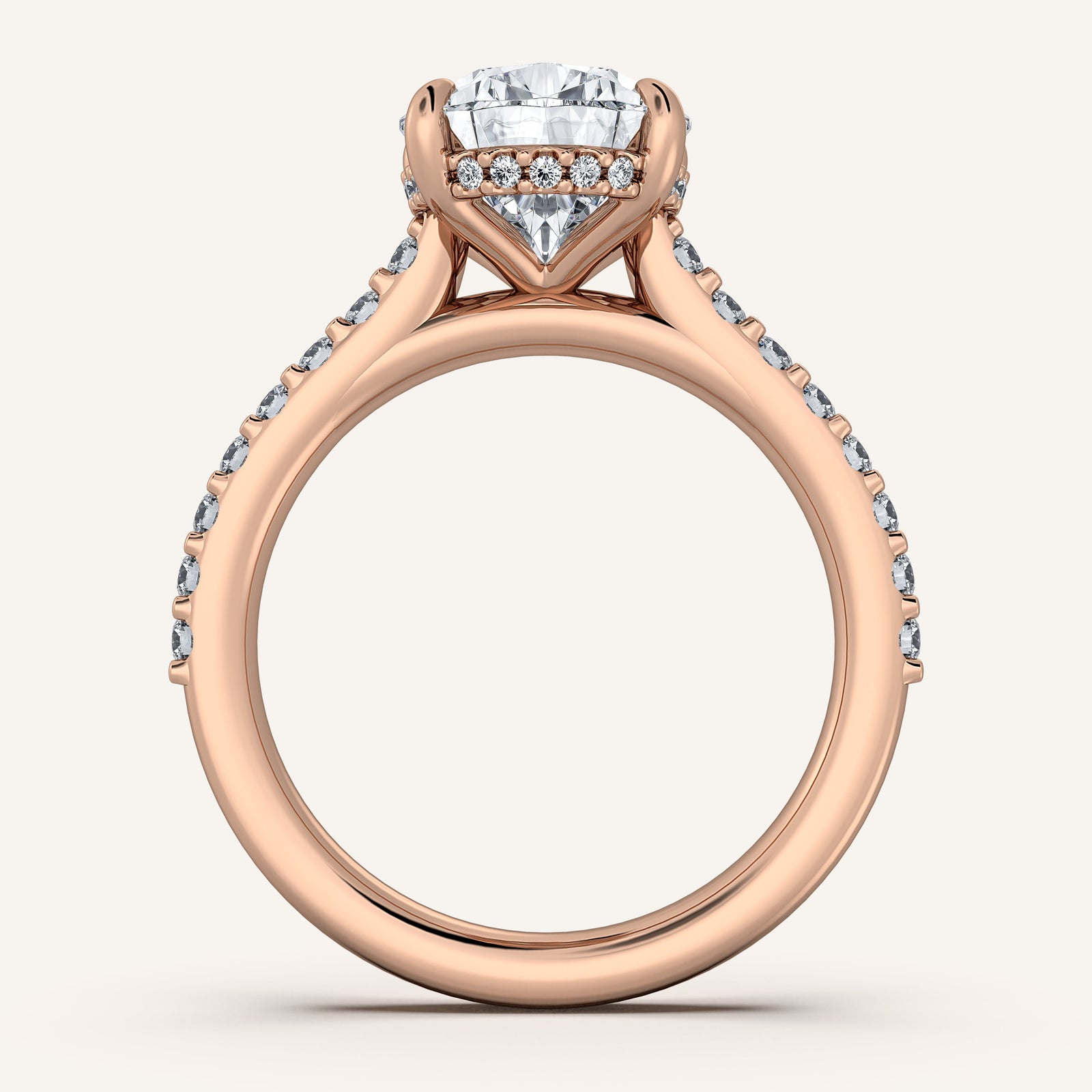 Valcrest Chateau Side Stone Engagement Ring
