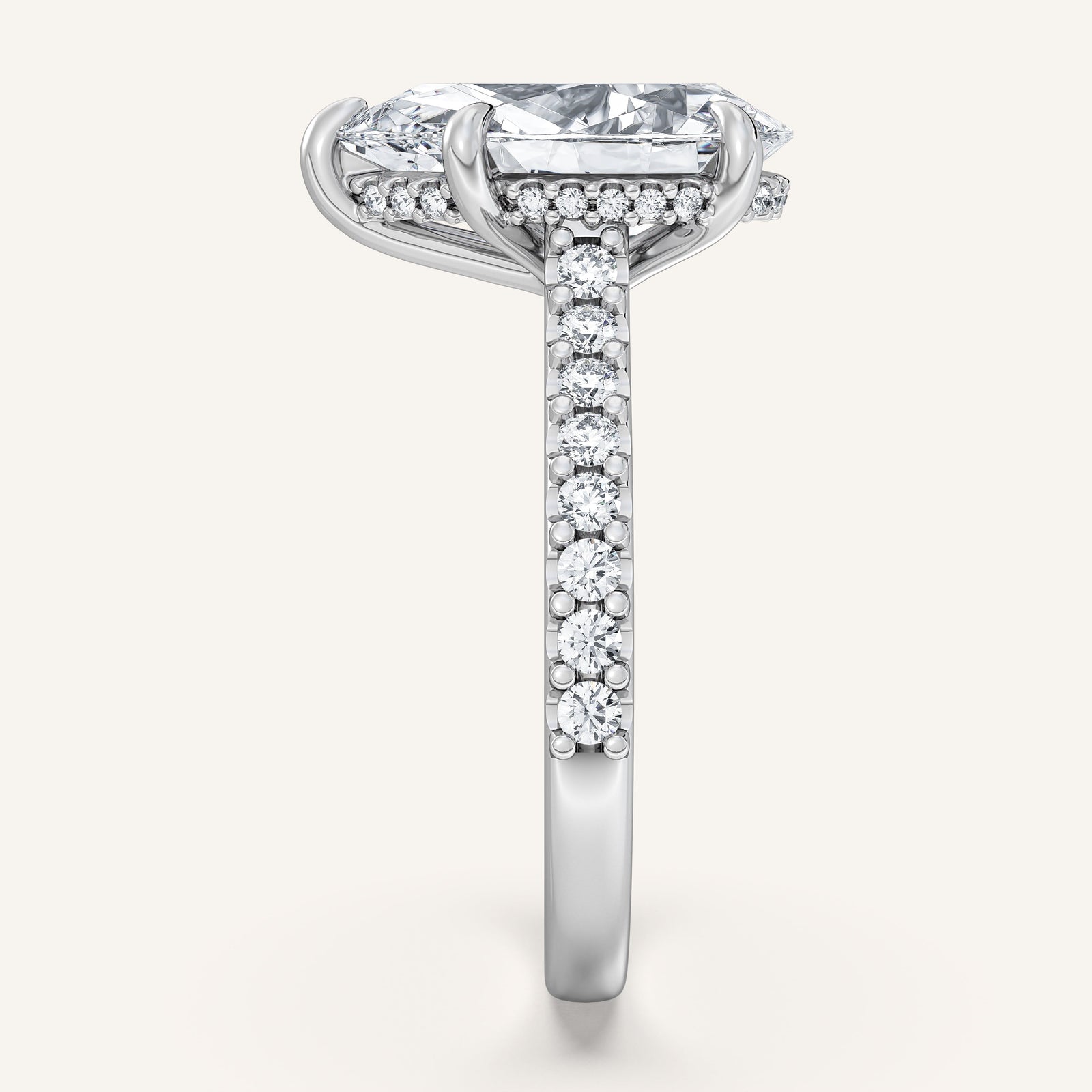 Valcrest Chateau Side Stone Engagement Ring