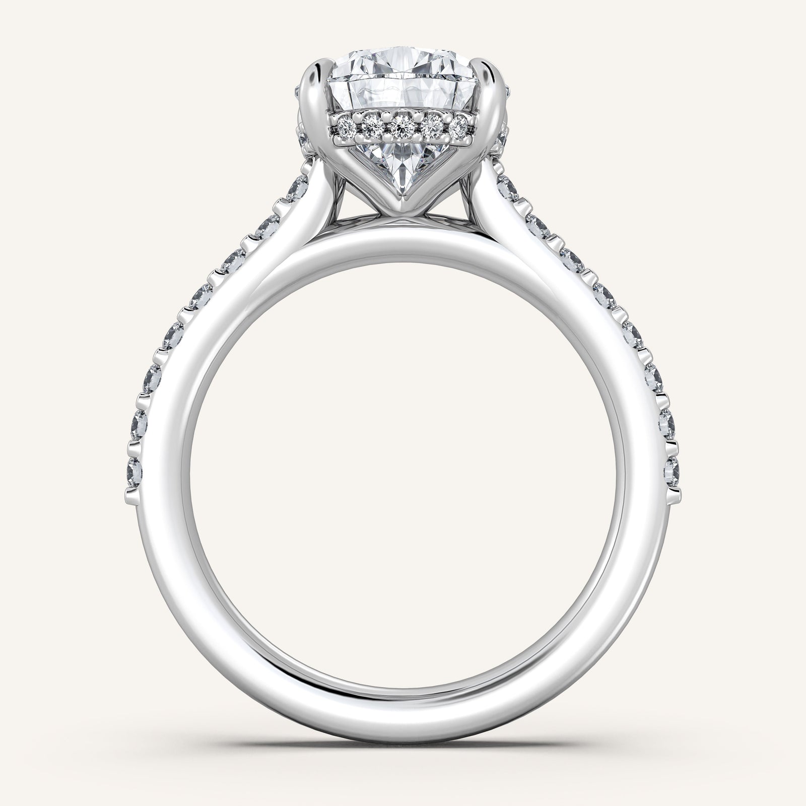 Valcrest Chateau Side Stone Engagement Ring
