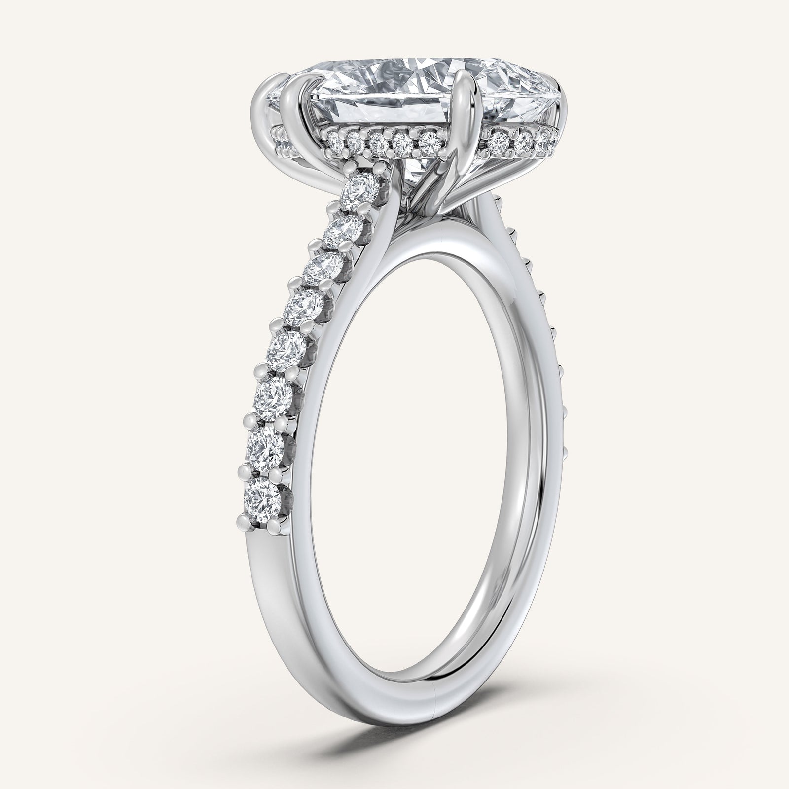 Valcrest Chateau Side Stone Engagement Ring