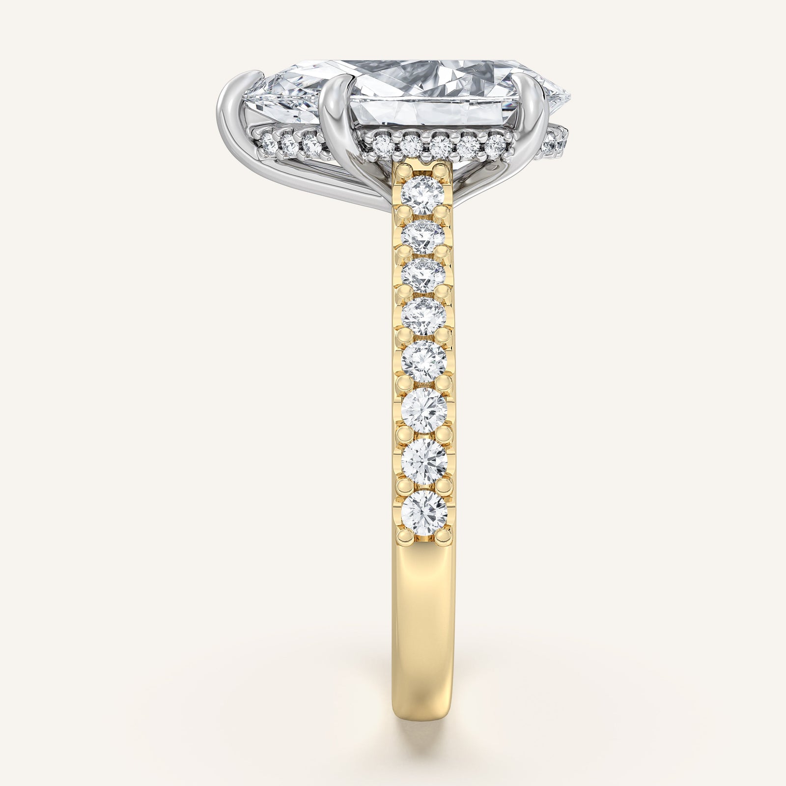 Valcrest Chateau Side Stone Engagement Ring