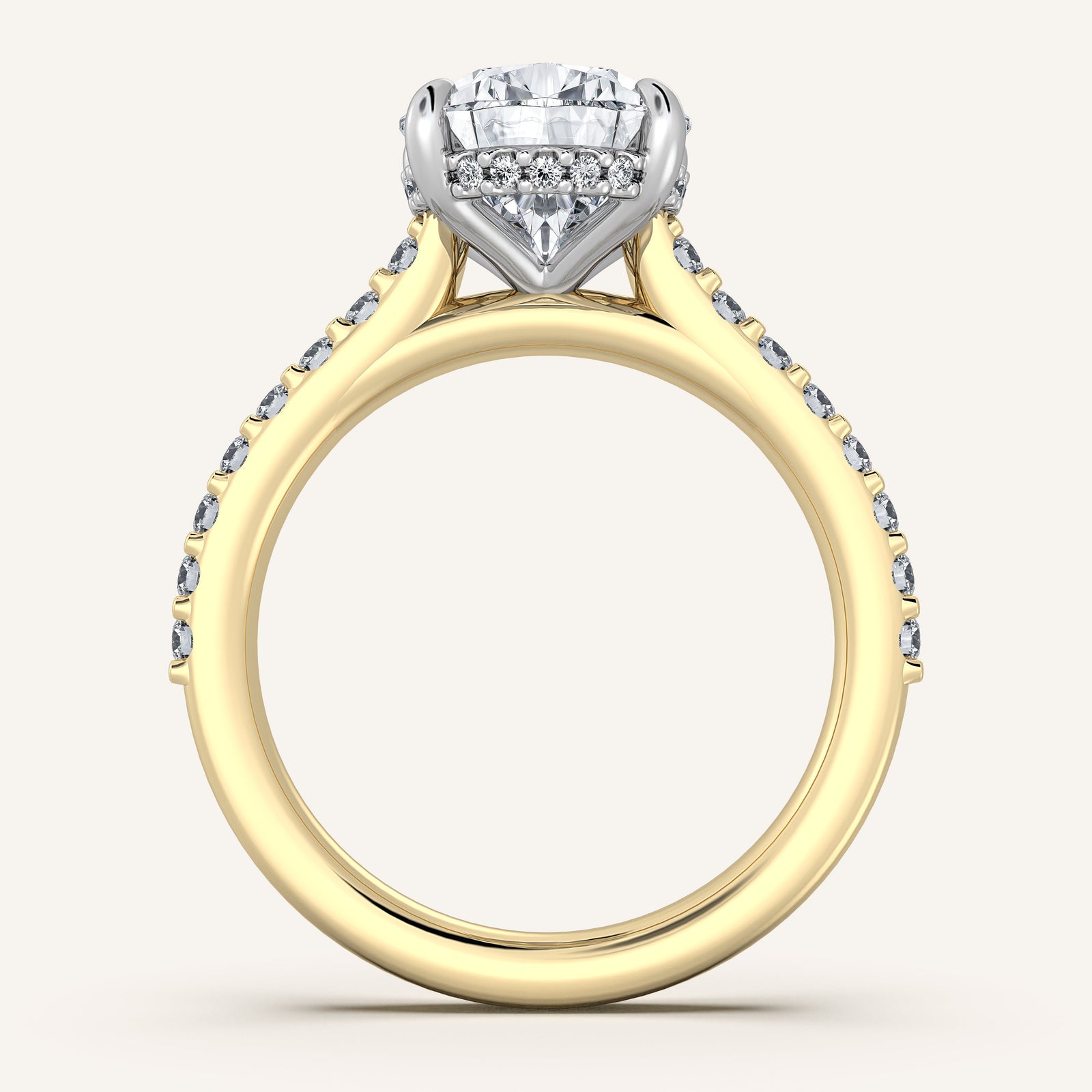 Valcrest Chateau Side Stone Engagement Ring