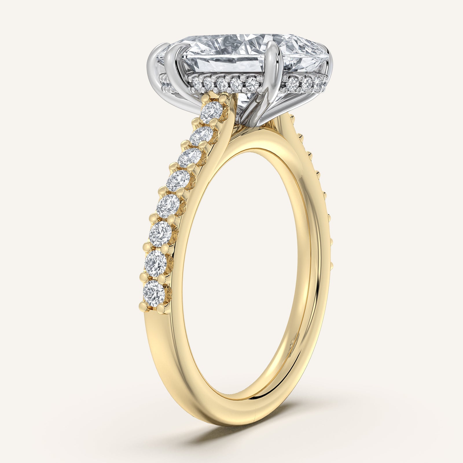 Valcrest Chateau Side Stone Engagement Ring