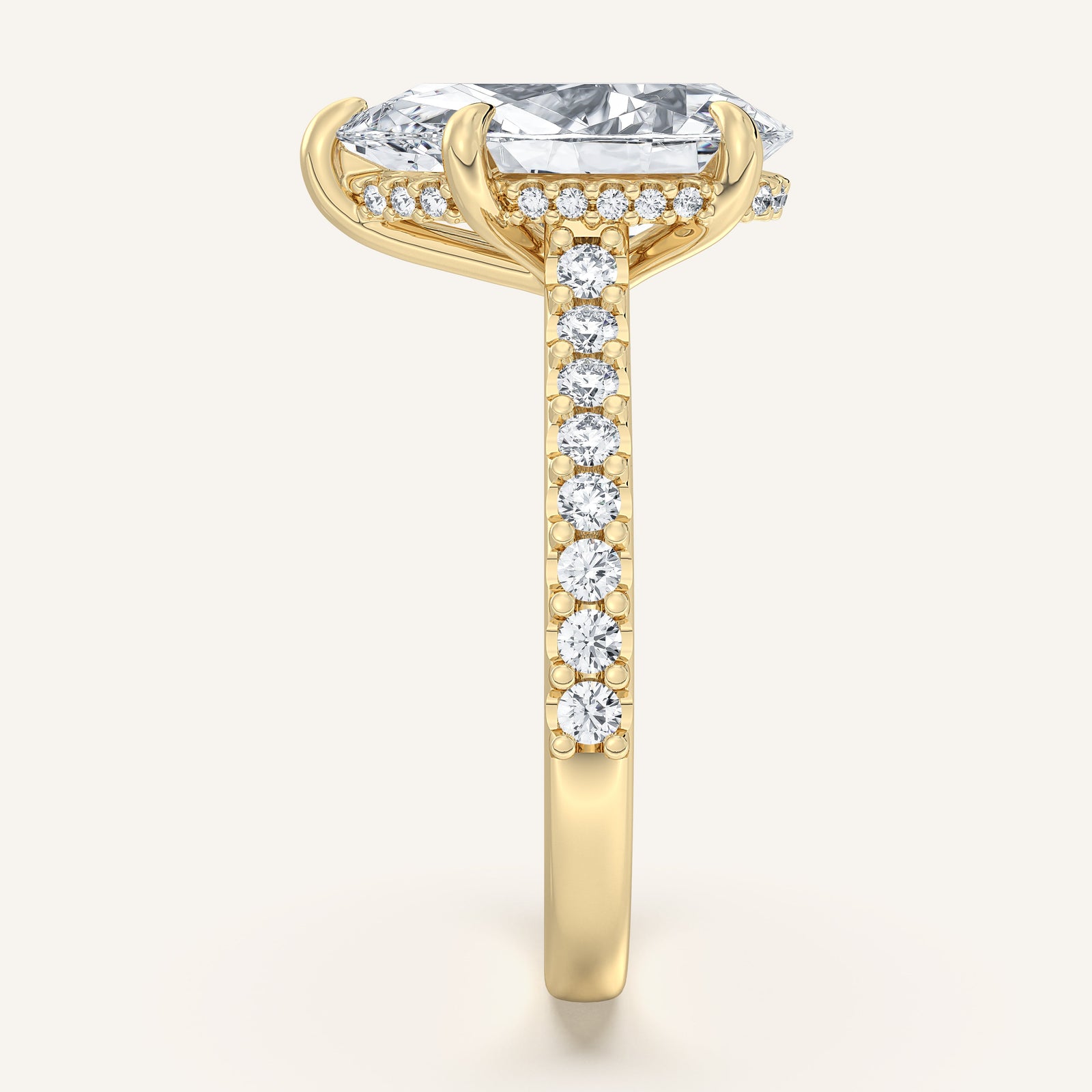 Valcrest Chateau Side Stone Engagement Ring