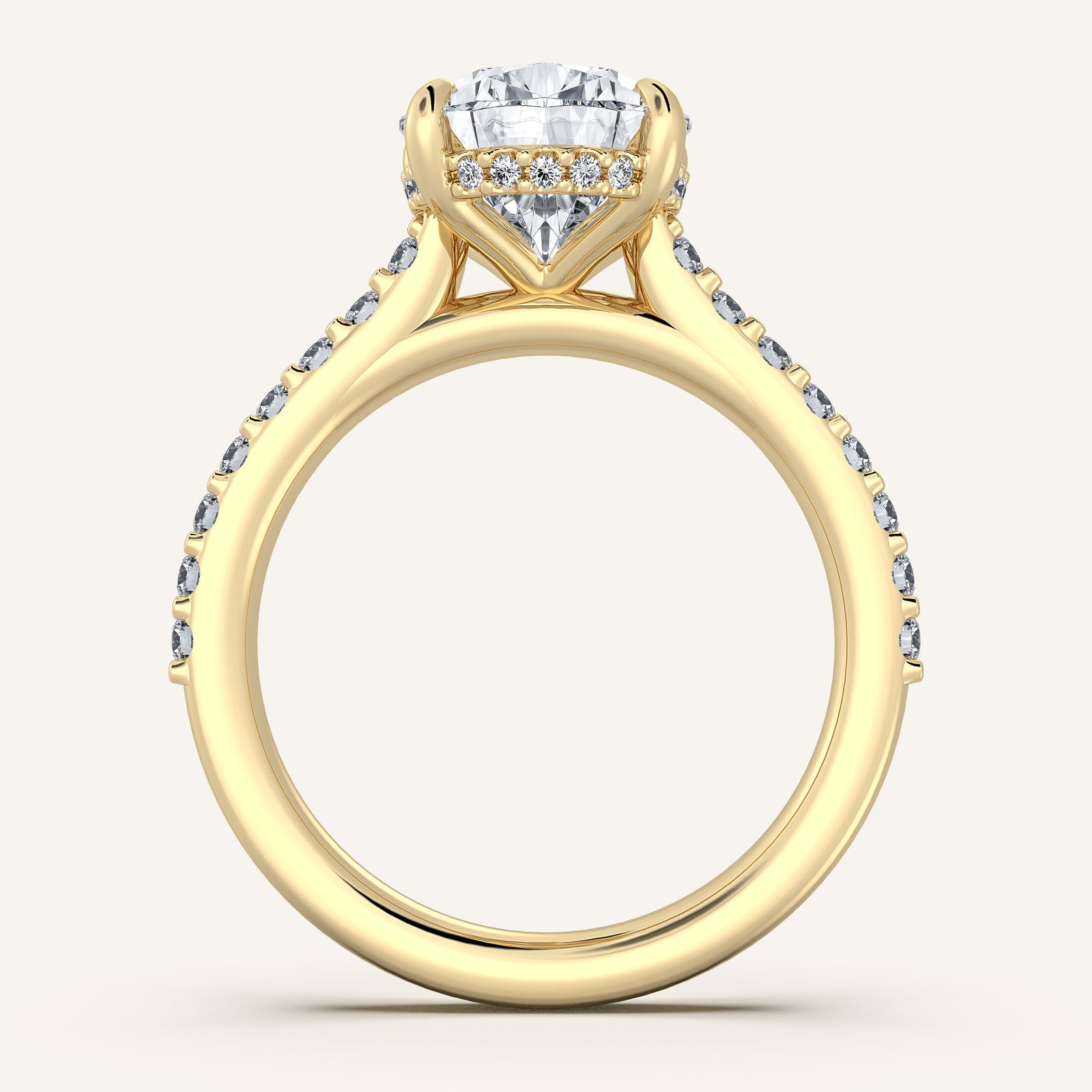 Valcrest Chateau Side Stone Engagement Ring