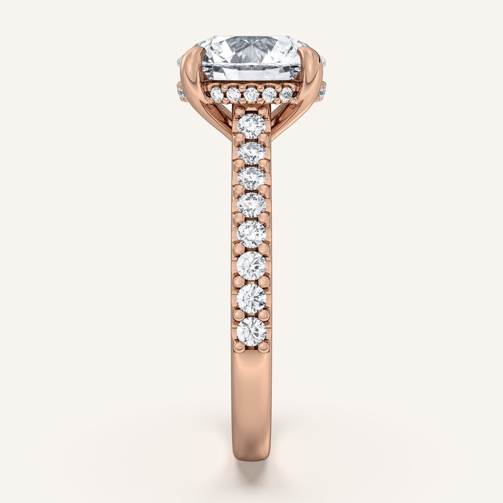 Valcrest Chateau Side Stone Engagement Ring
