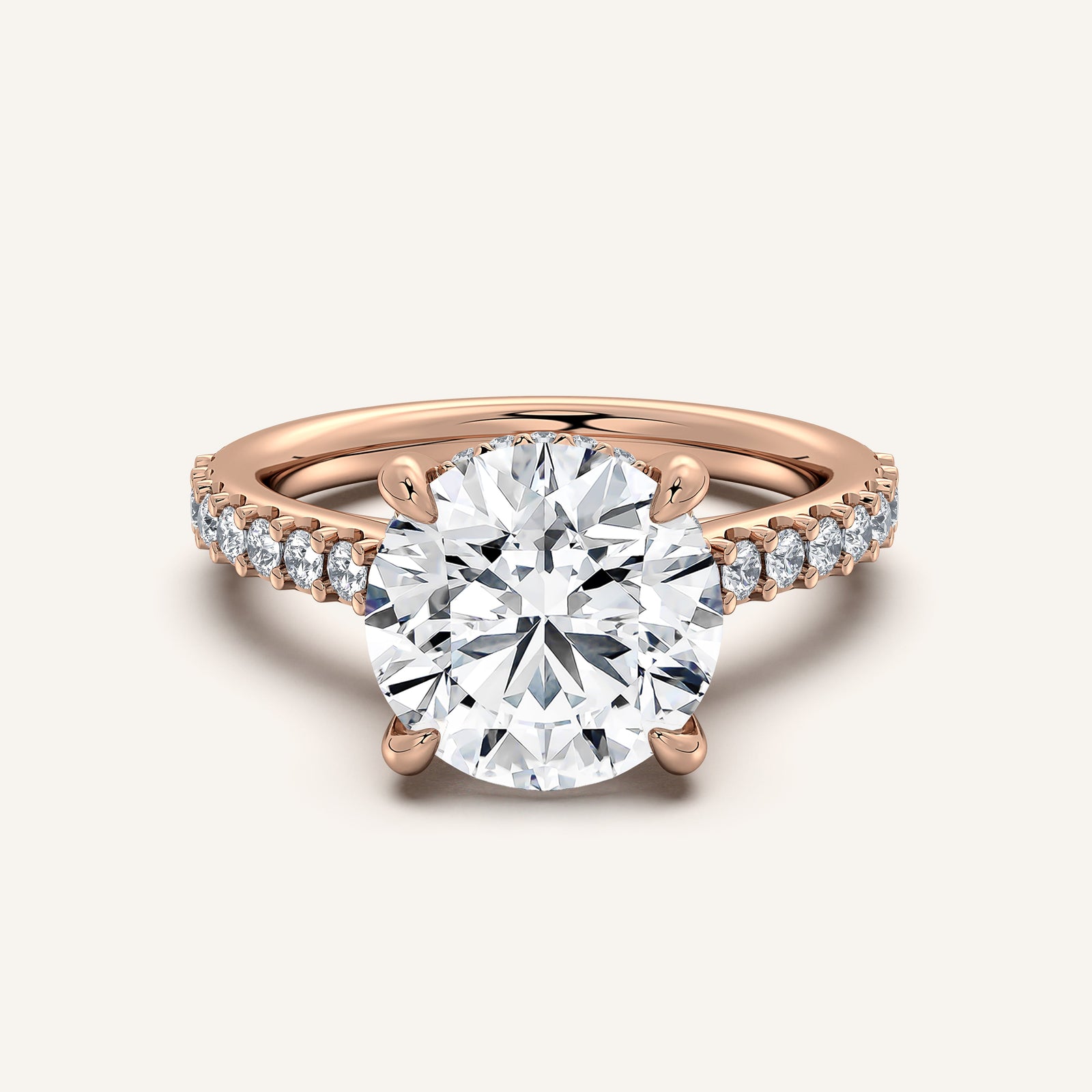 Valcrest Chateau Side Stone Engagement Ring