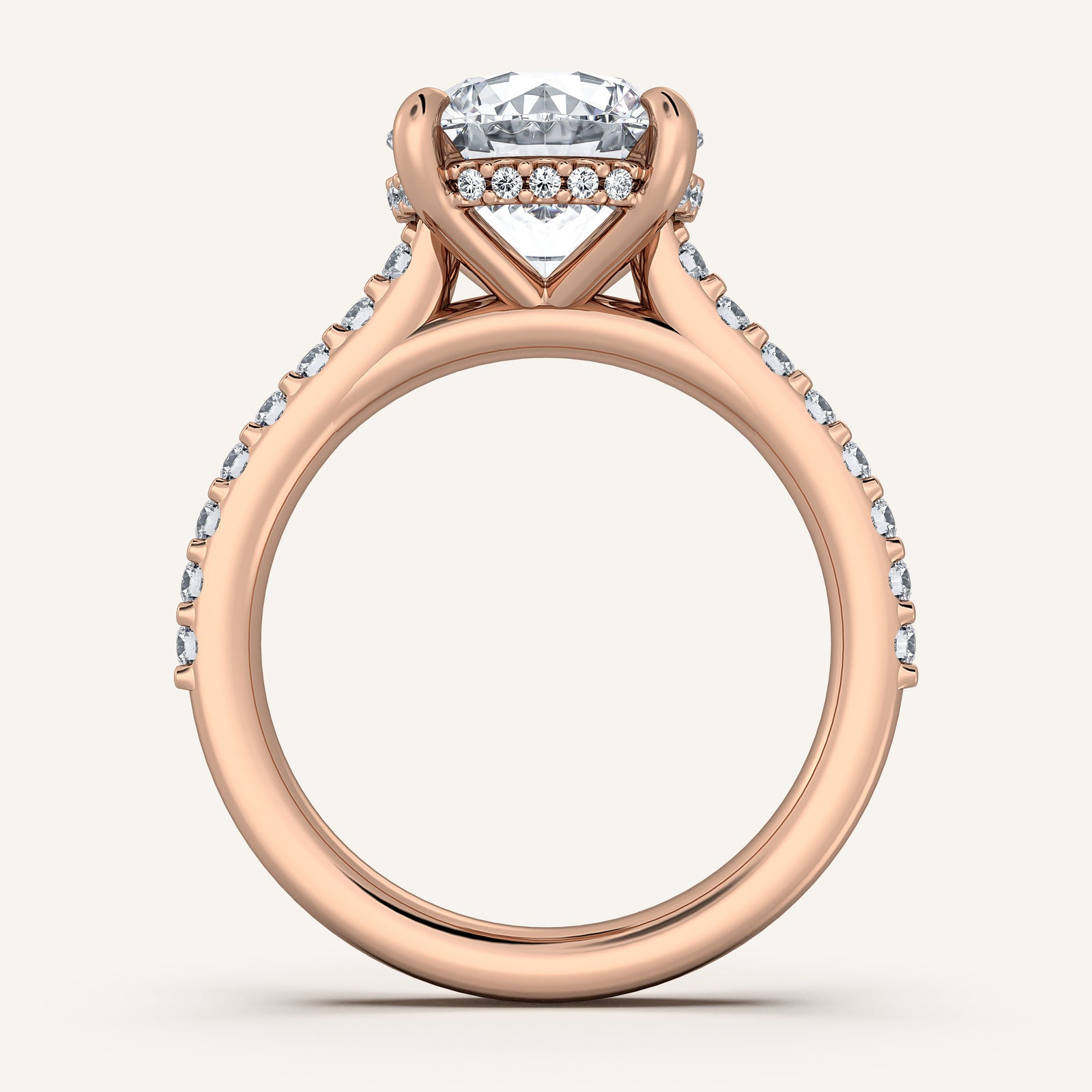 Valcrest Chateau Side Stone Engagement Ring