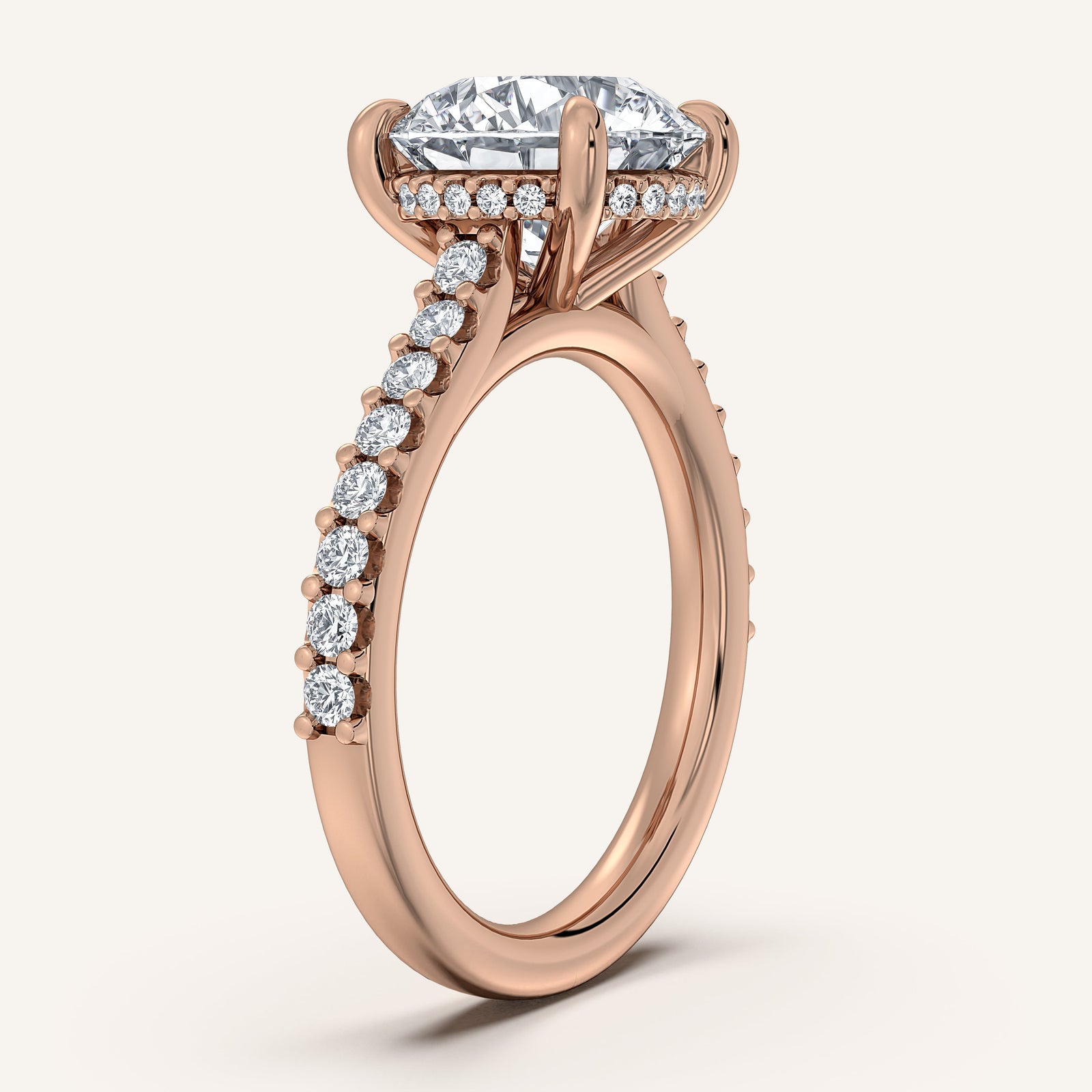 Valcrest Chateau Side Stone Engagement Ring