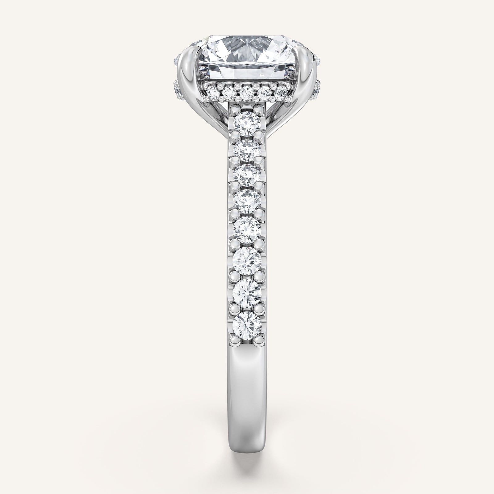 Valcrest Chateau Side Stone Engagement Ring