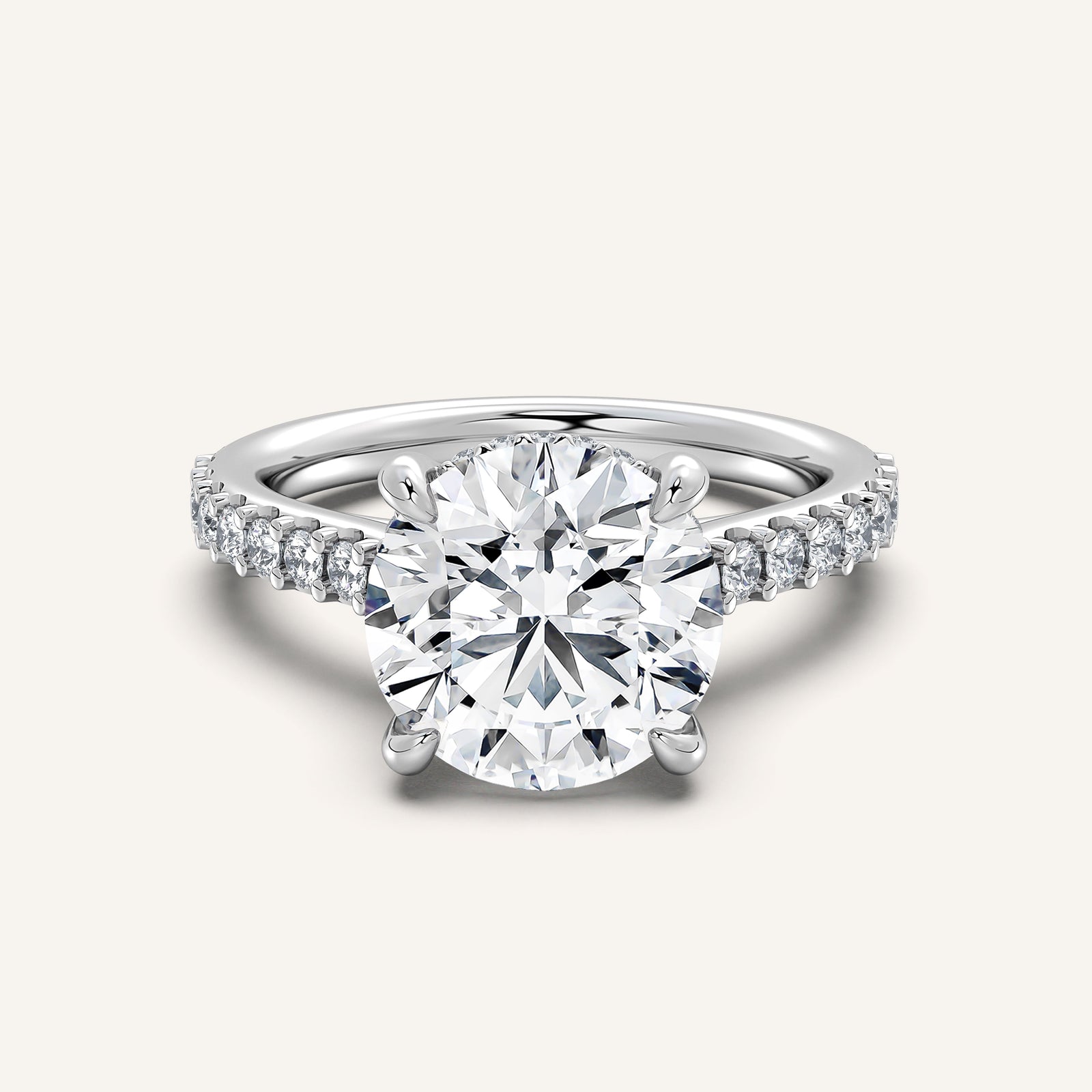 Valcrest Chateau Side Stone Engagement Ring