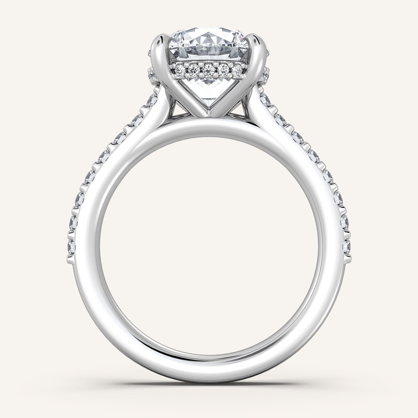 Valcrest Chateau Side Stone Engagement Ring