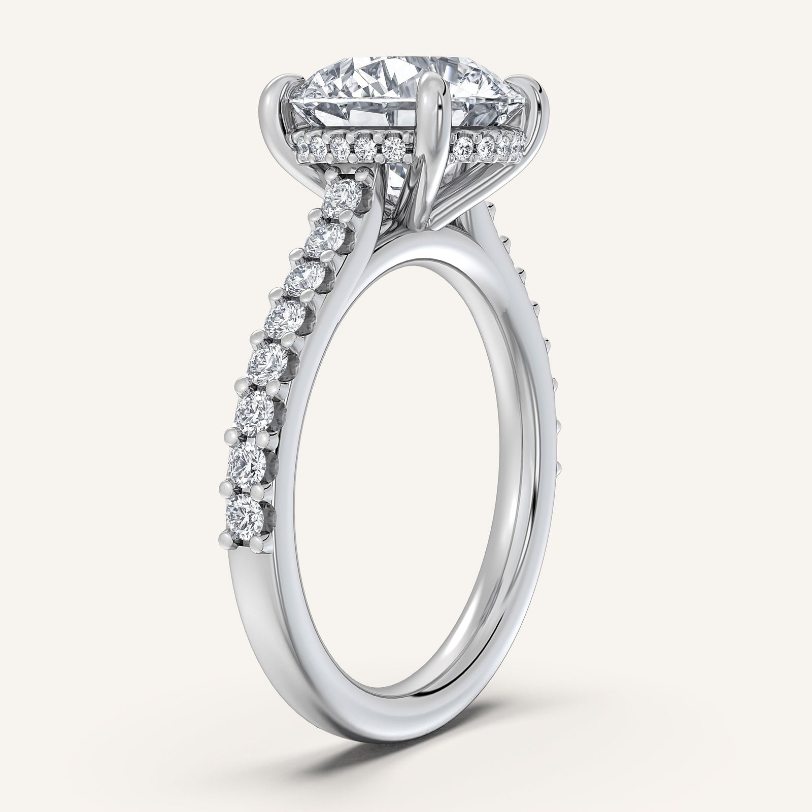 Valcrest Chateau Side Stone Engagement Ring