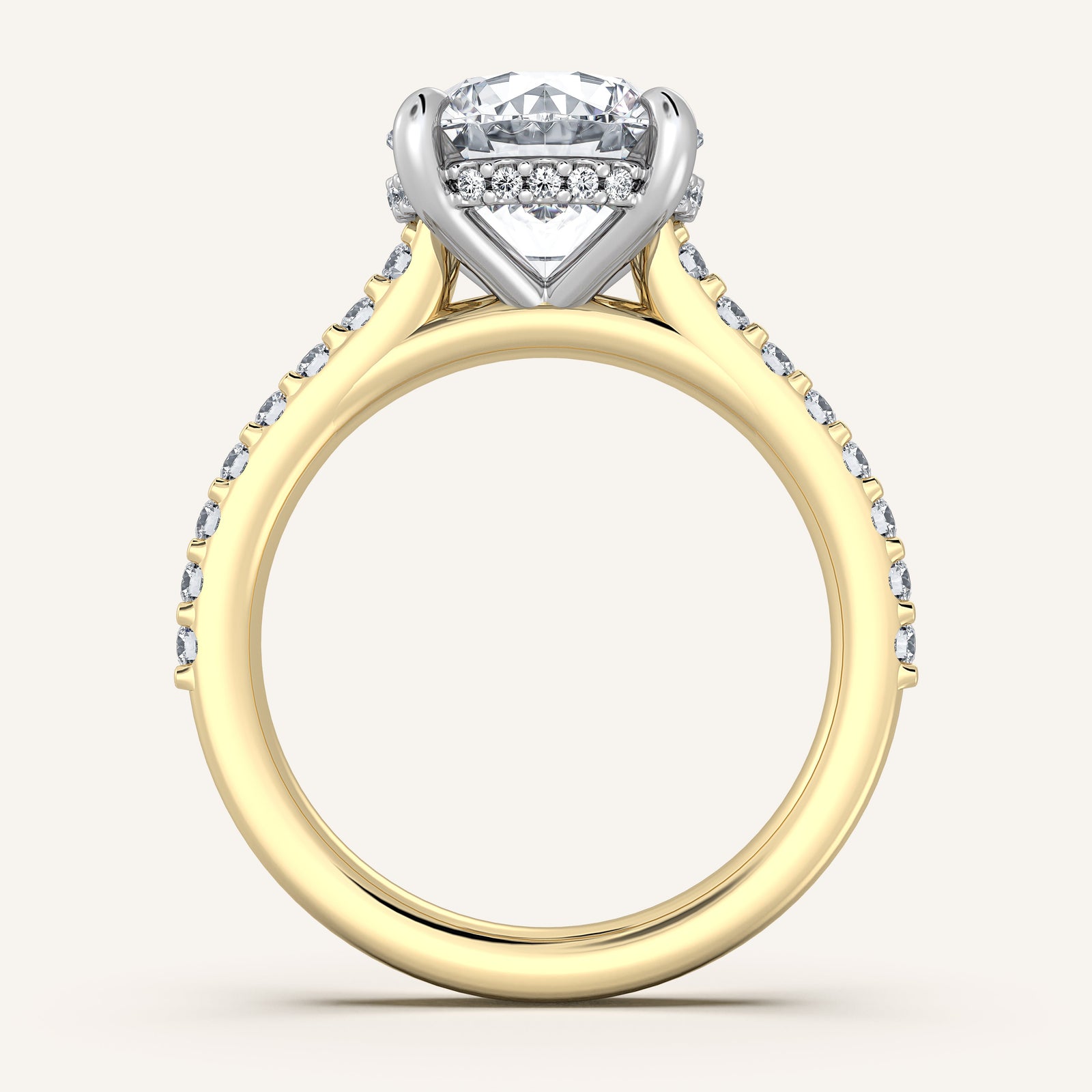 Valcrest Chateau Side Stone Engagement Ring