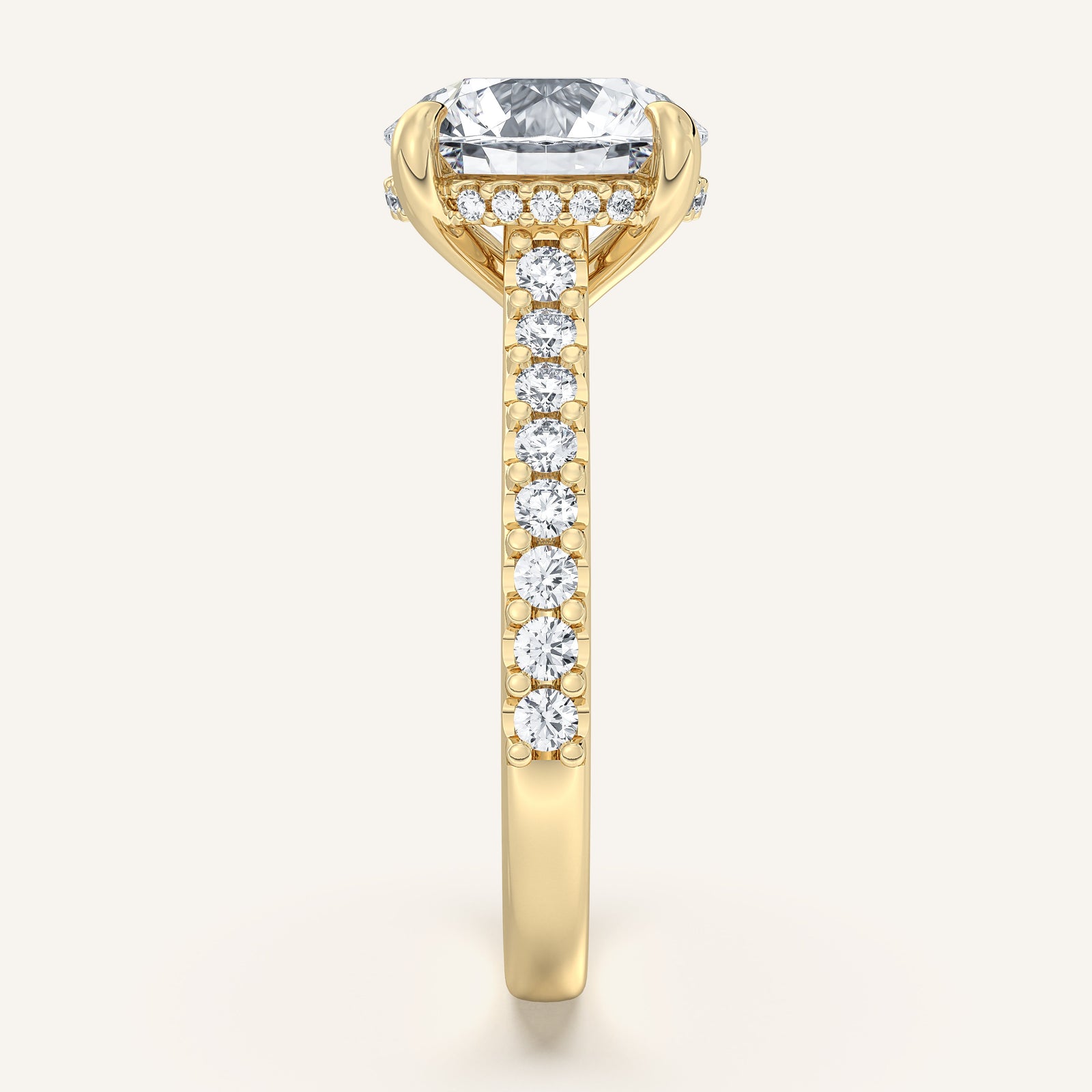 Valcrest Chateau Side Stone Engagement Ring