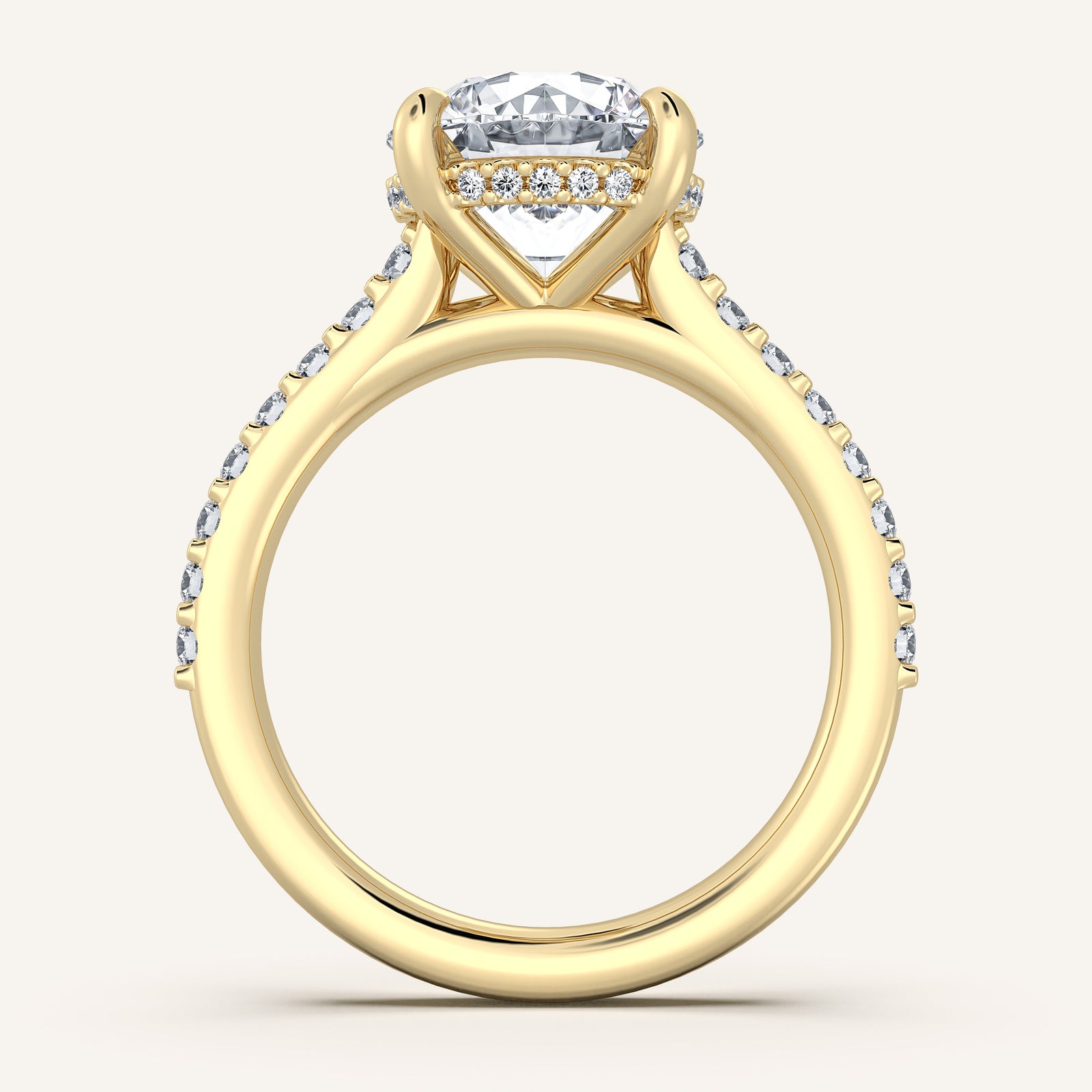 Valcrest Chateau Side Stone Engagement Ring