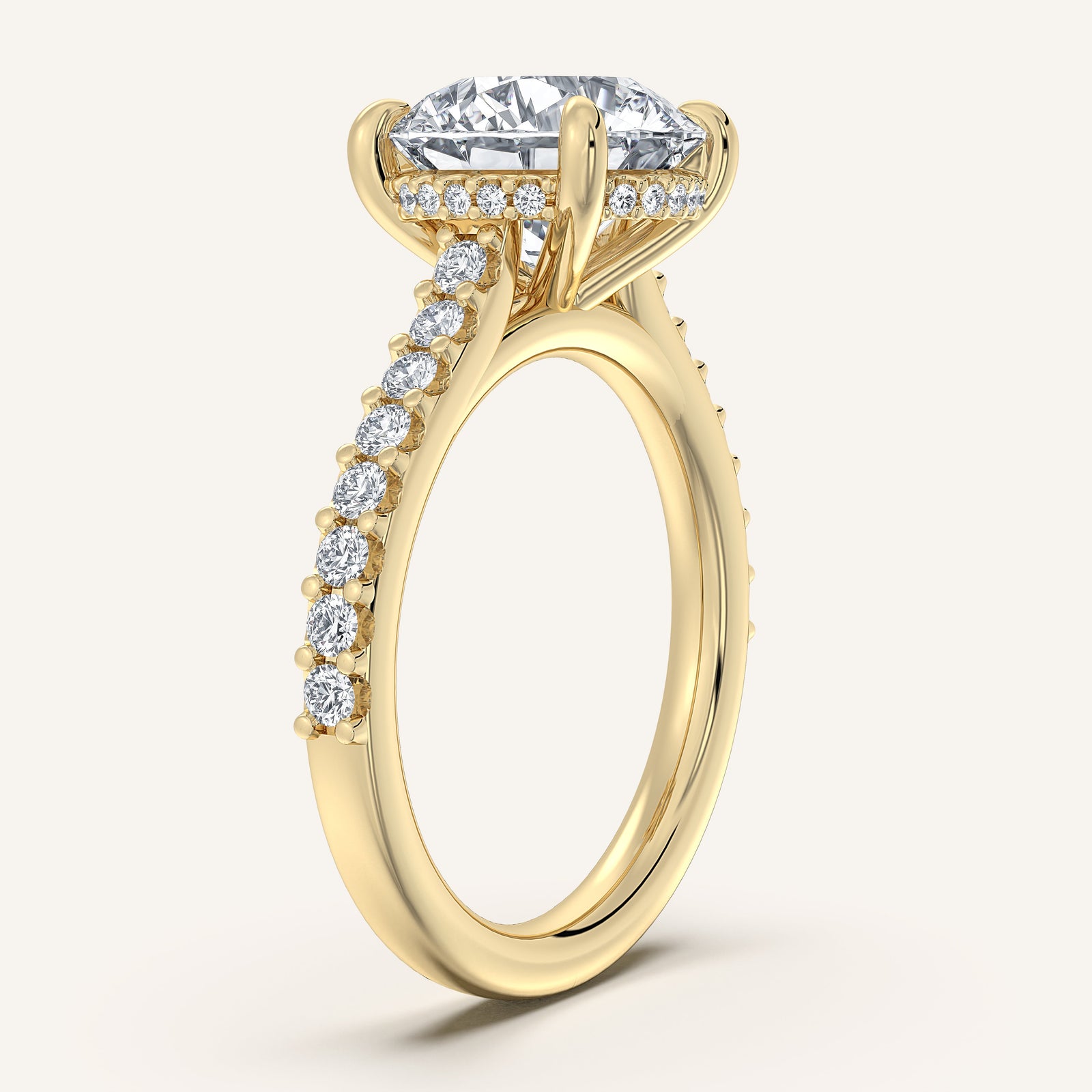 Valcrest Chateau Side Stone Engagement Ring