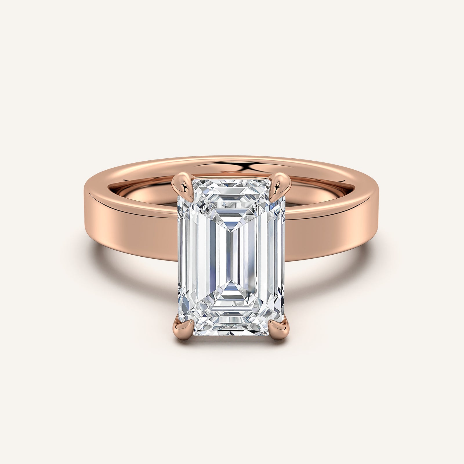 Square Shank Solitaire