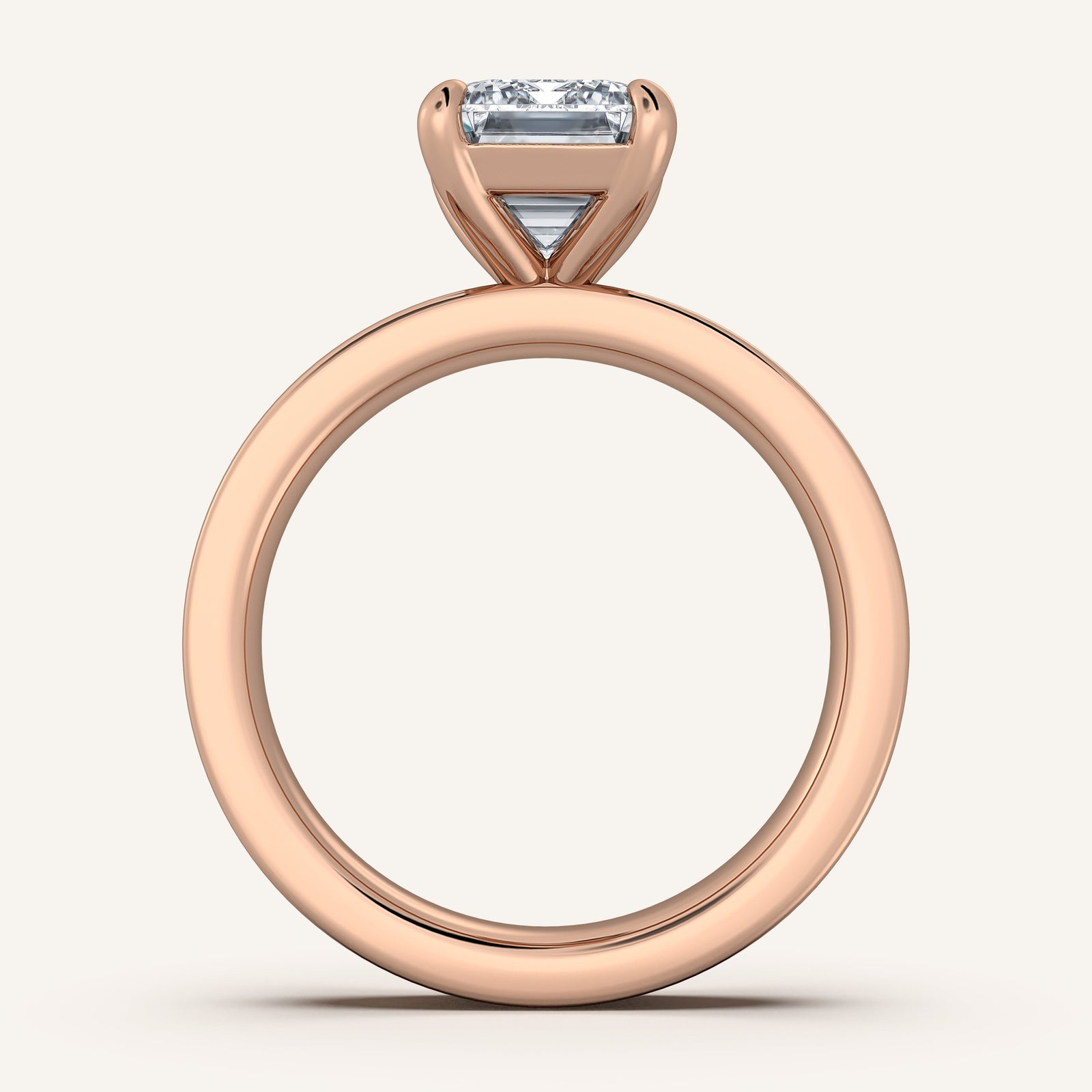 Square Shank Solitaire