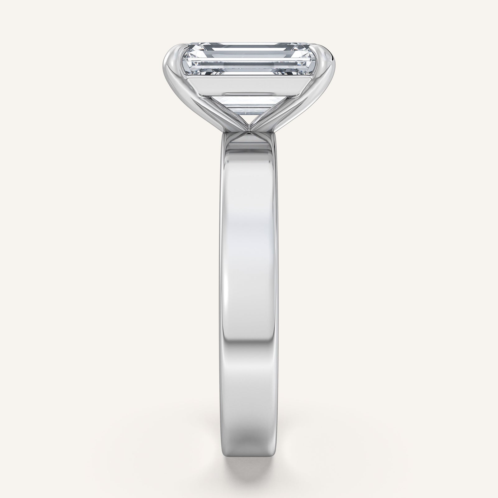 Square Shank Solitaire