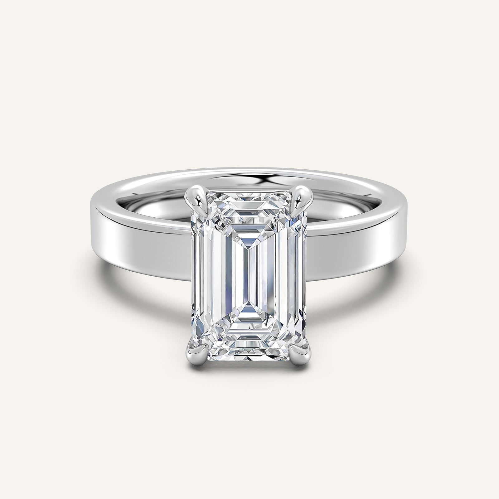 Square Shank Solitaire