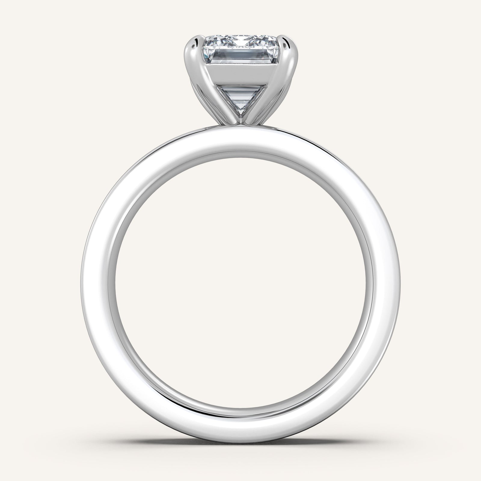 Square Shank Solitaire