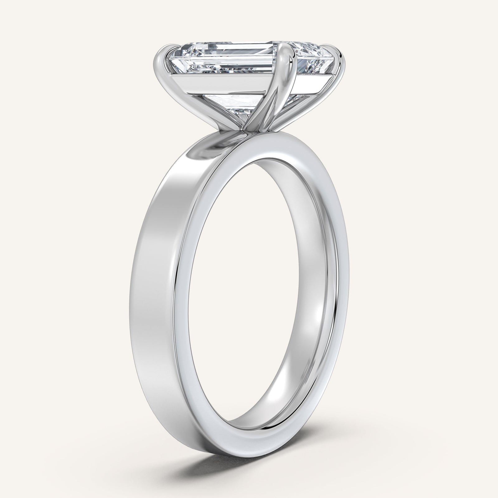 Square Shank Solitaire