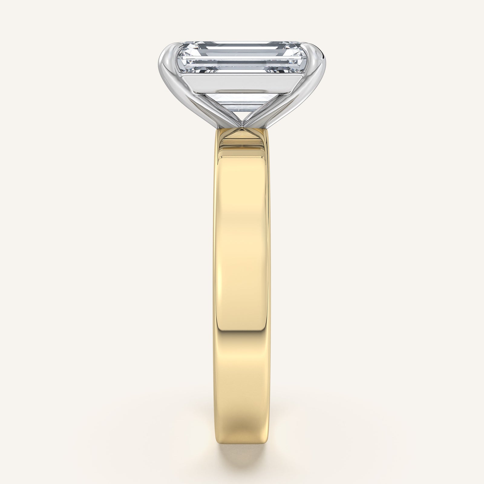 Square Shank Solitaire