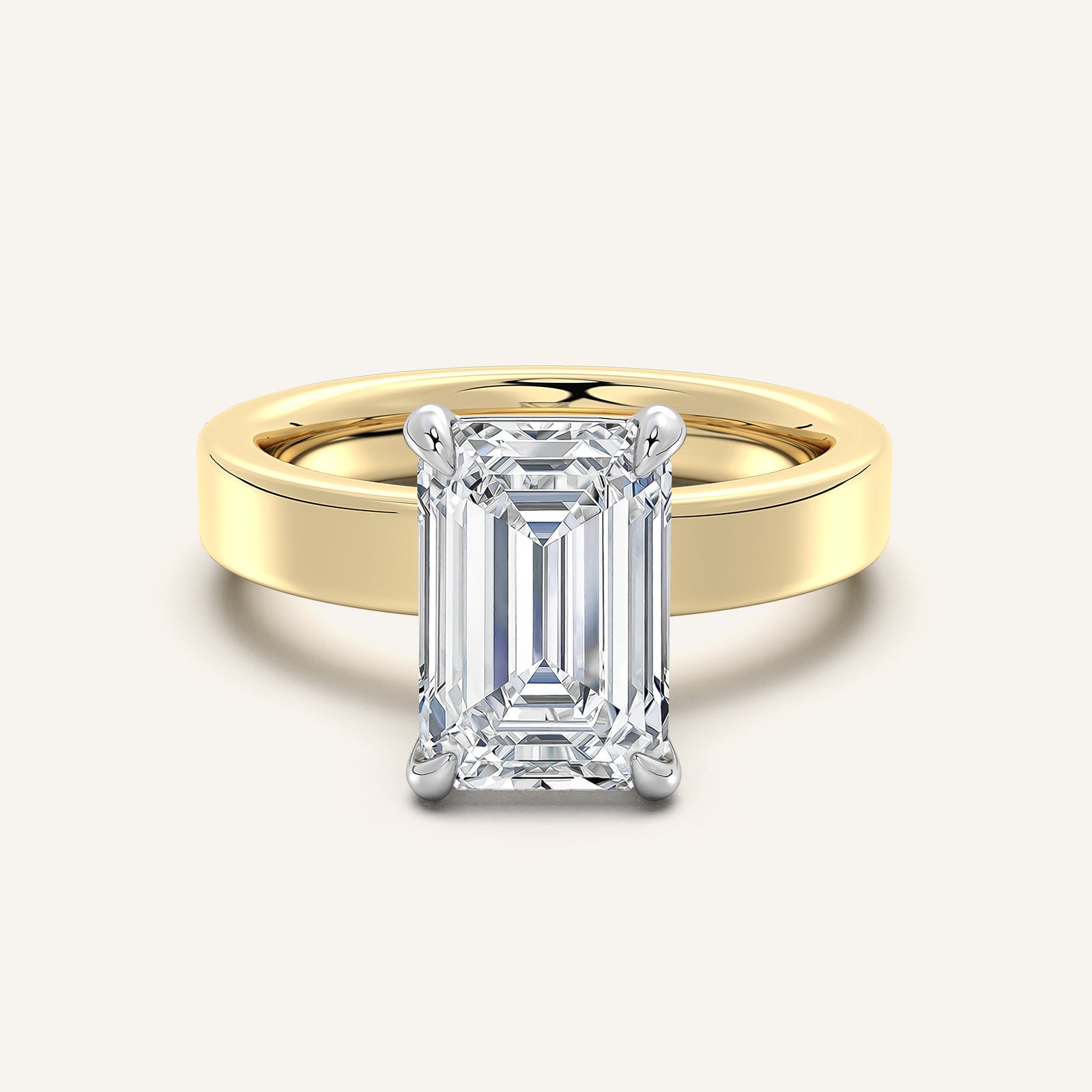 Square Shank Solitaire
