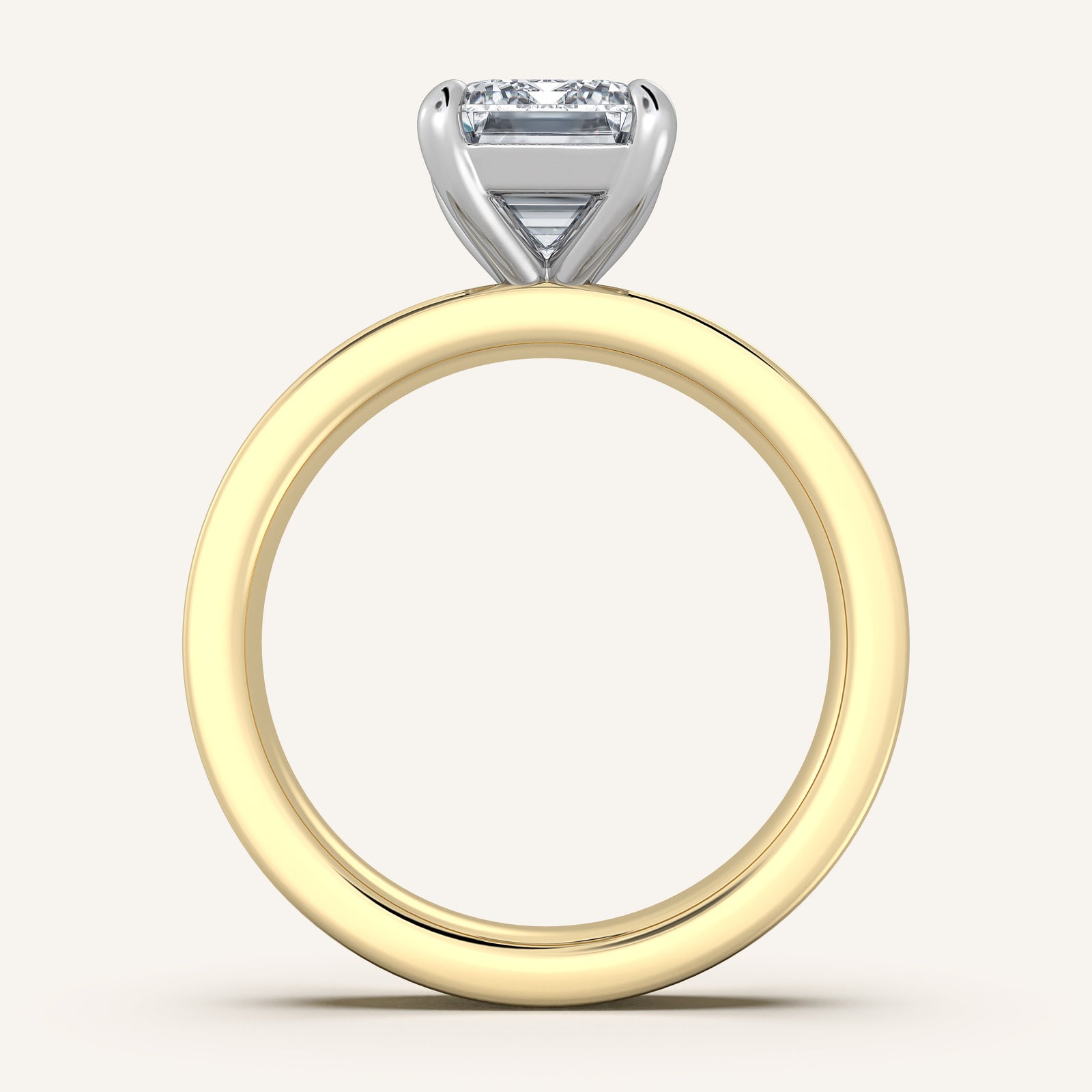 Square Shank Solitaire