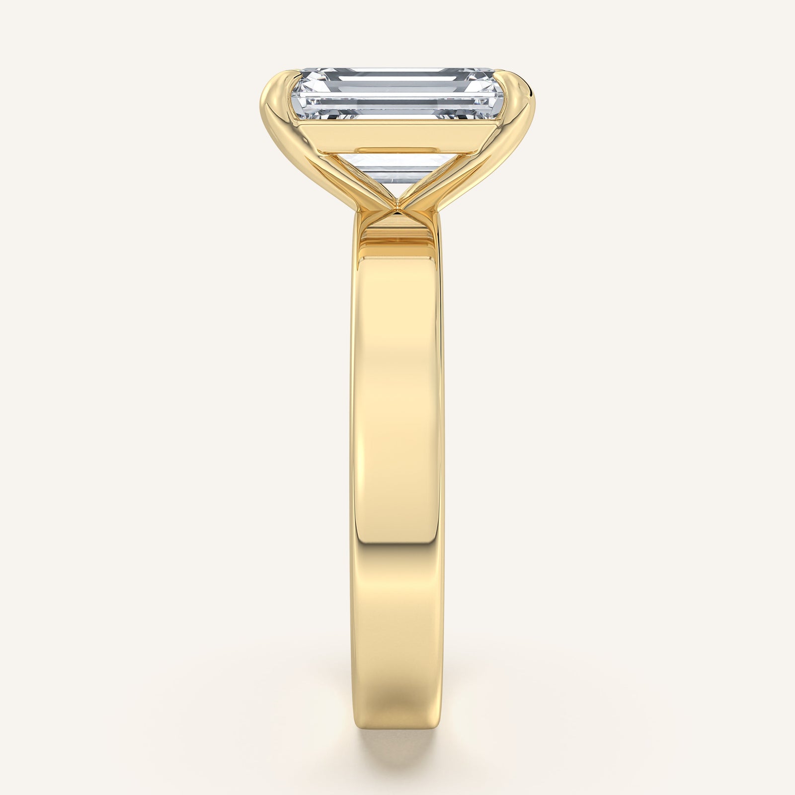 Square Shank Solitaire