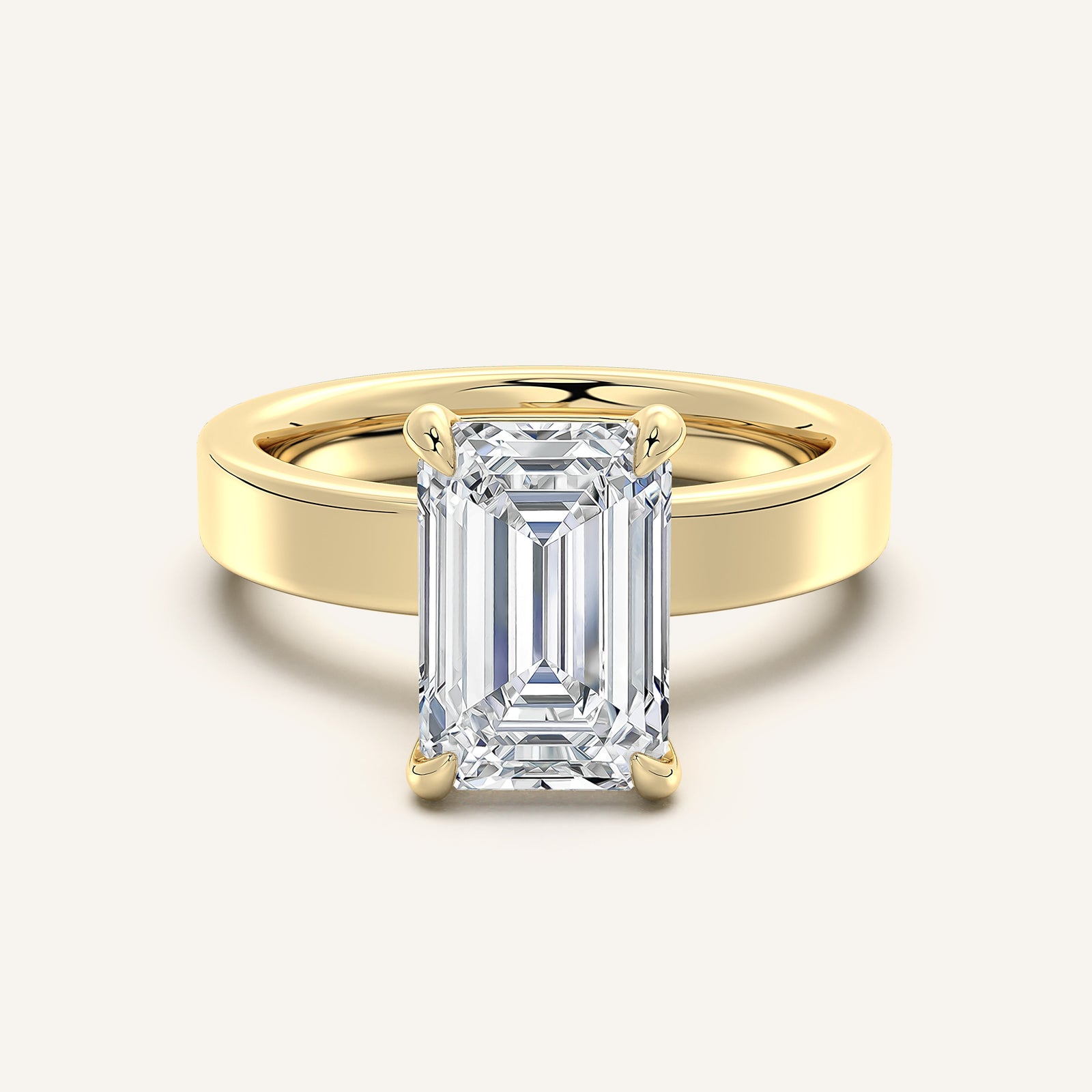Square Shank Solitaire