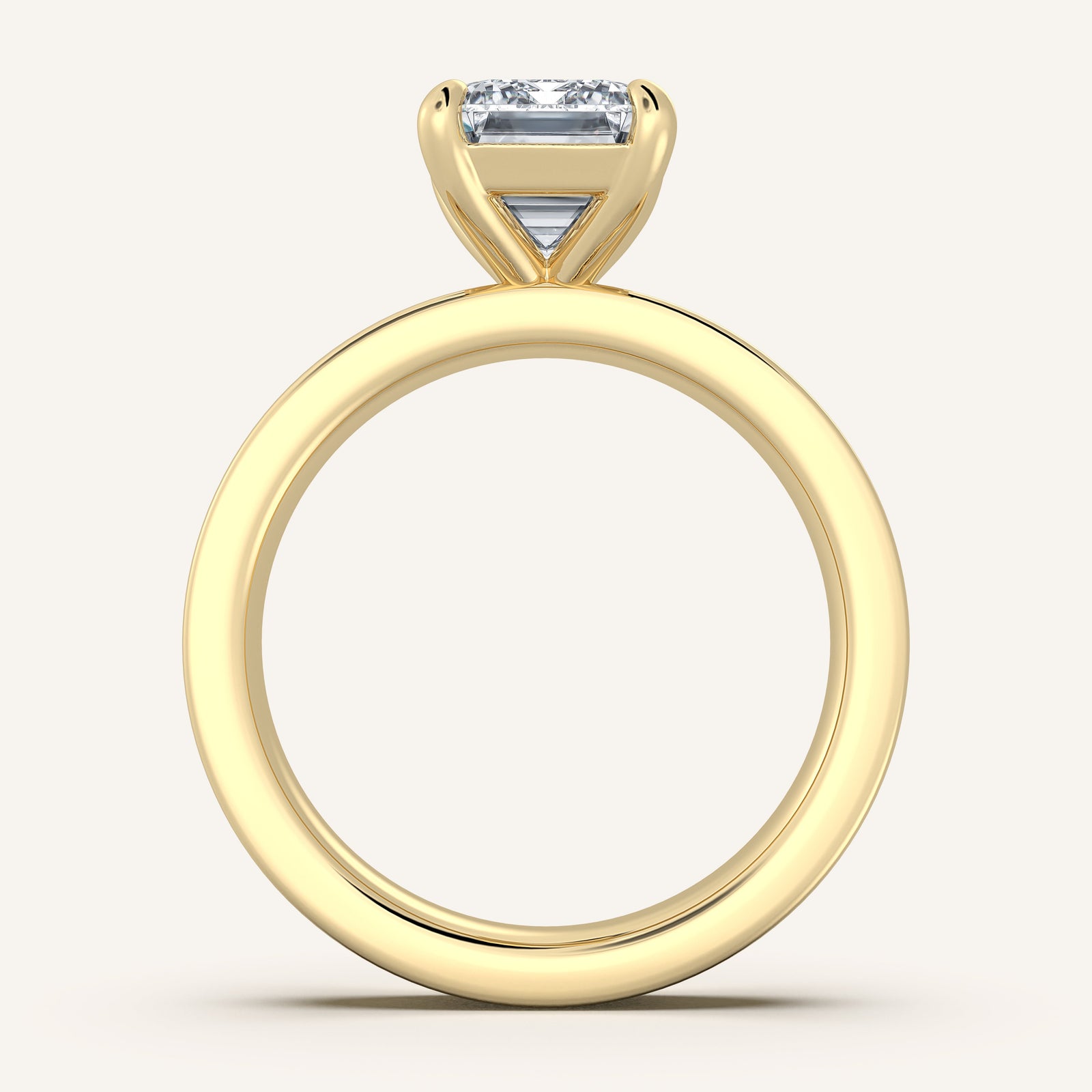 Square Shank Solitaire