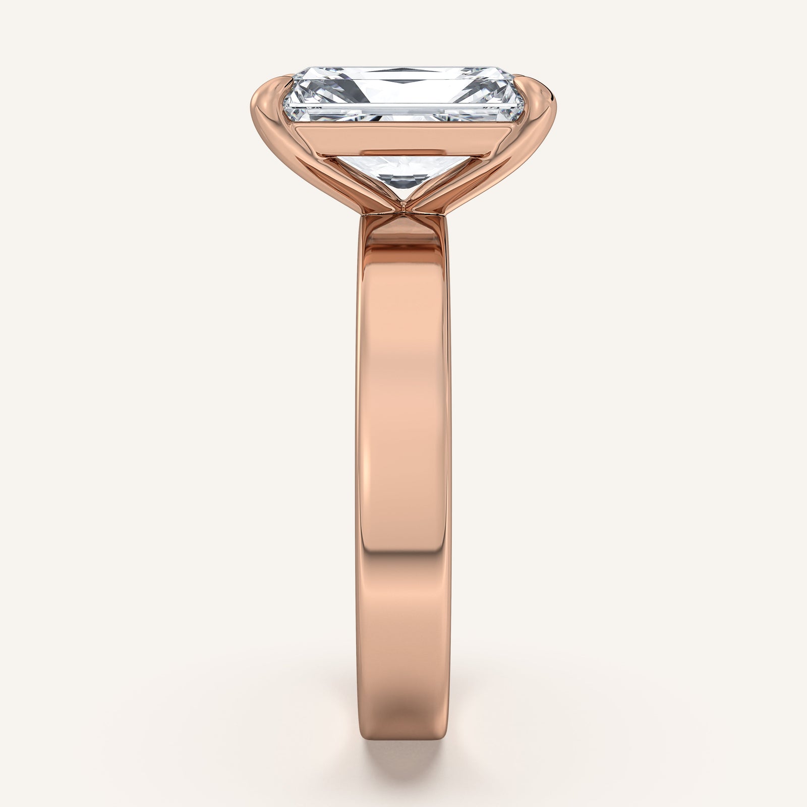 Square Shank Solitaire