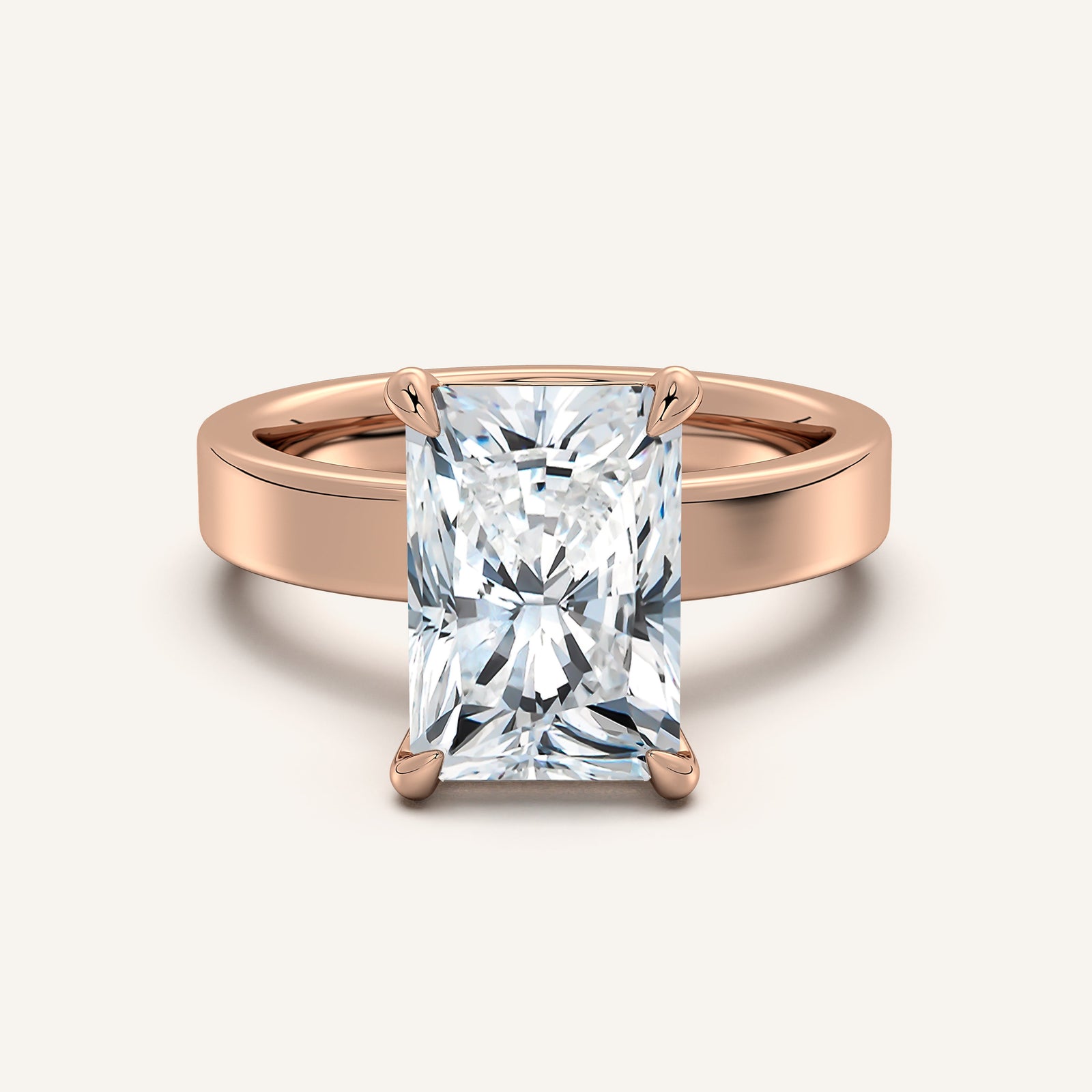 Square Shank Solitaire
