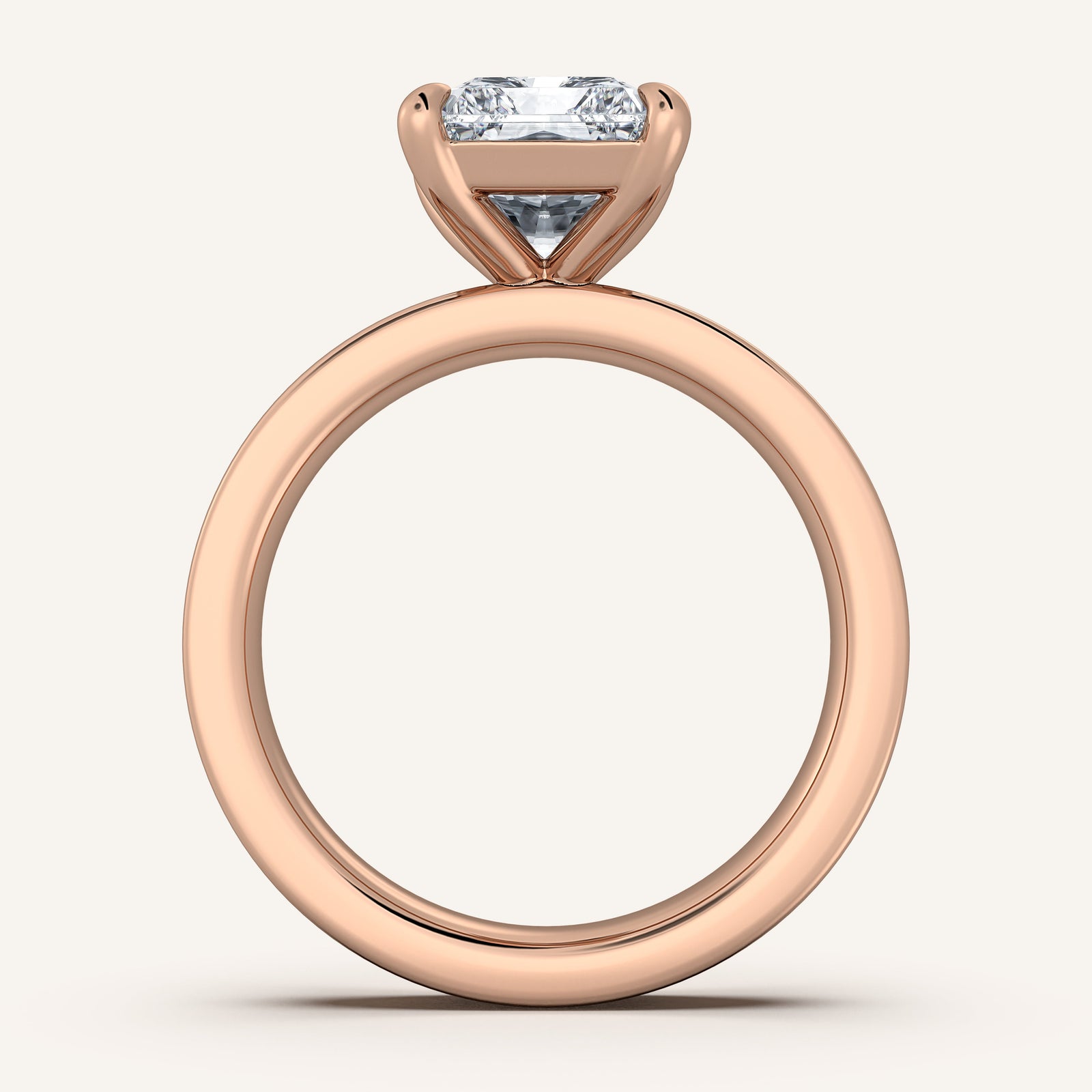Square Shank Solitaire