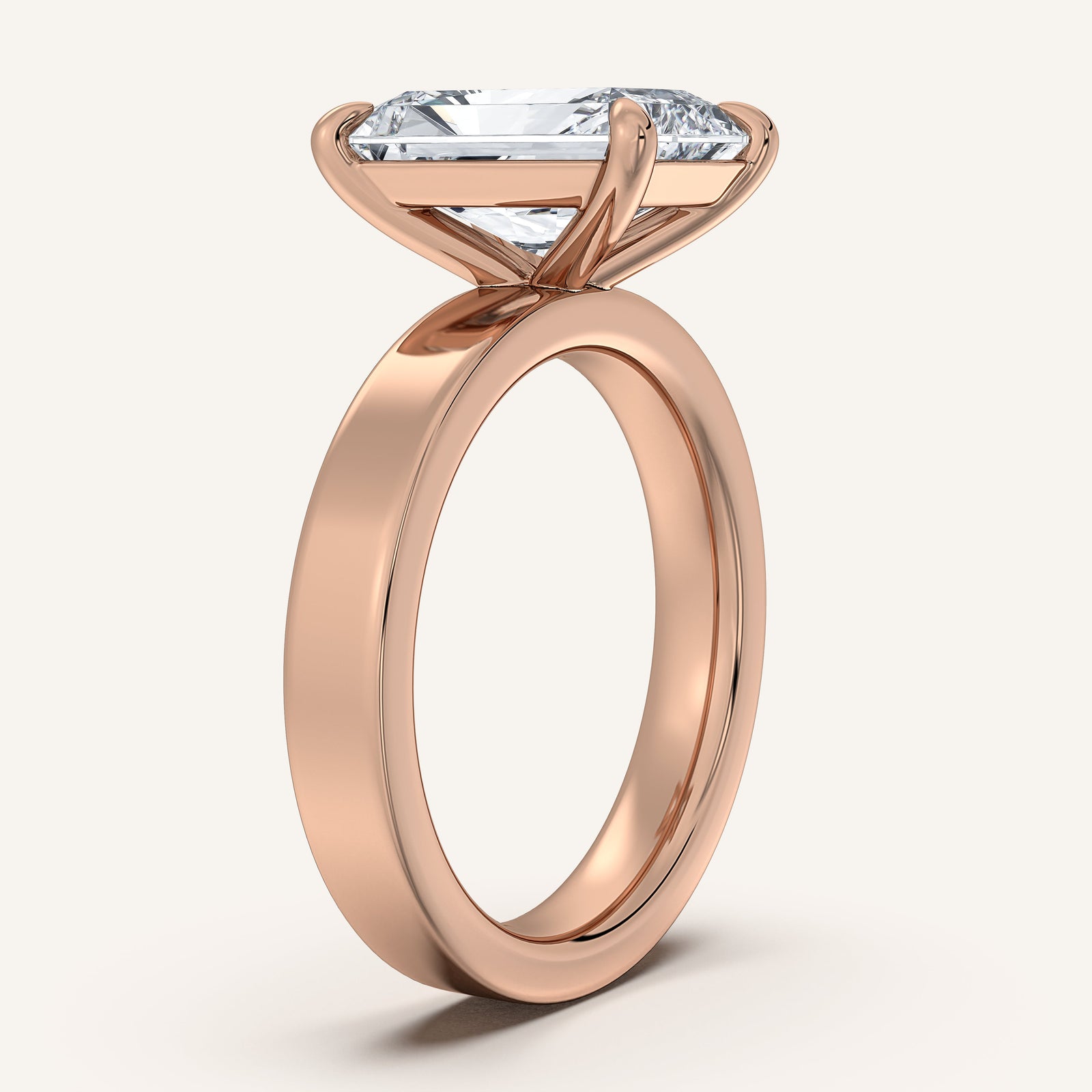 Square Shank Solitaire