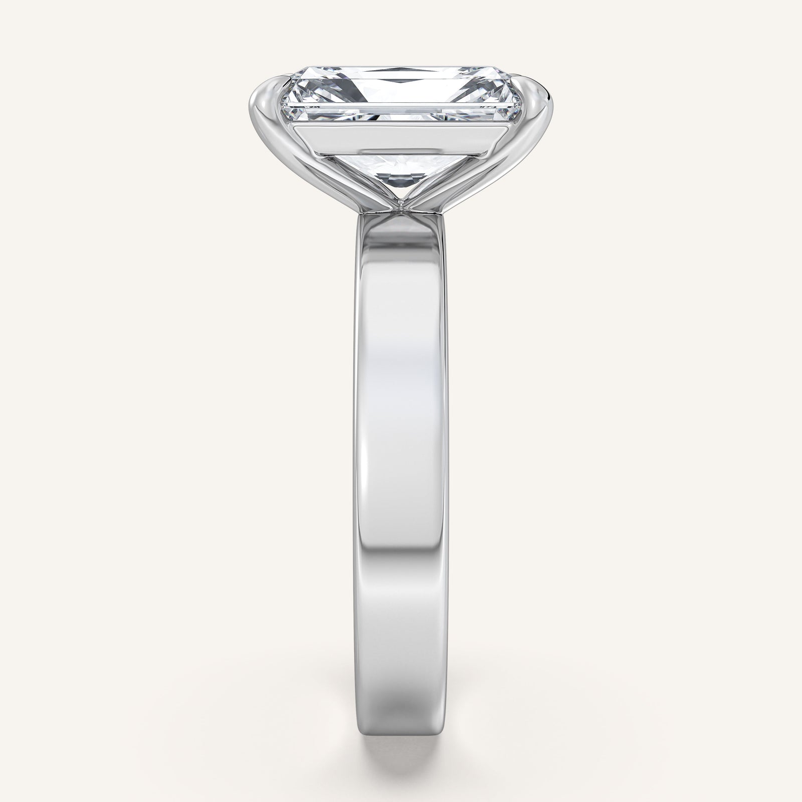Square Shank Solitaire