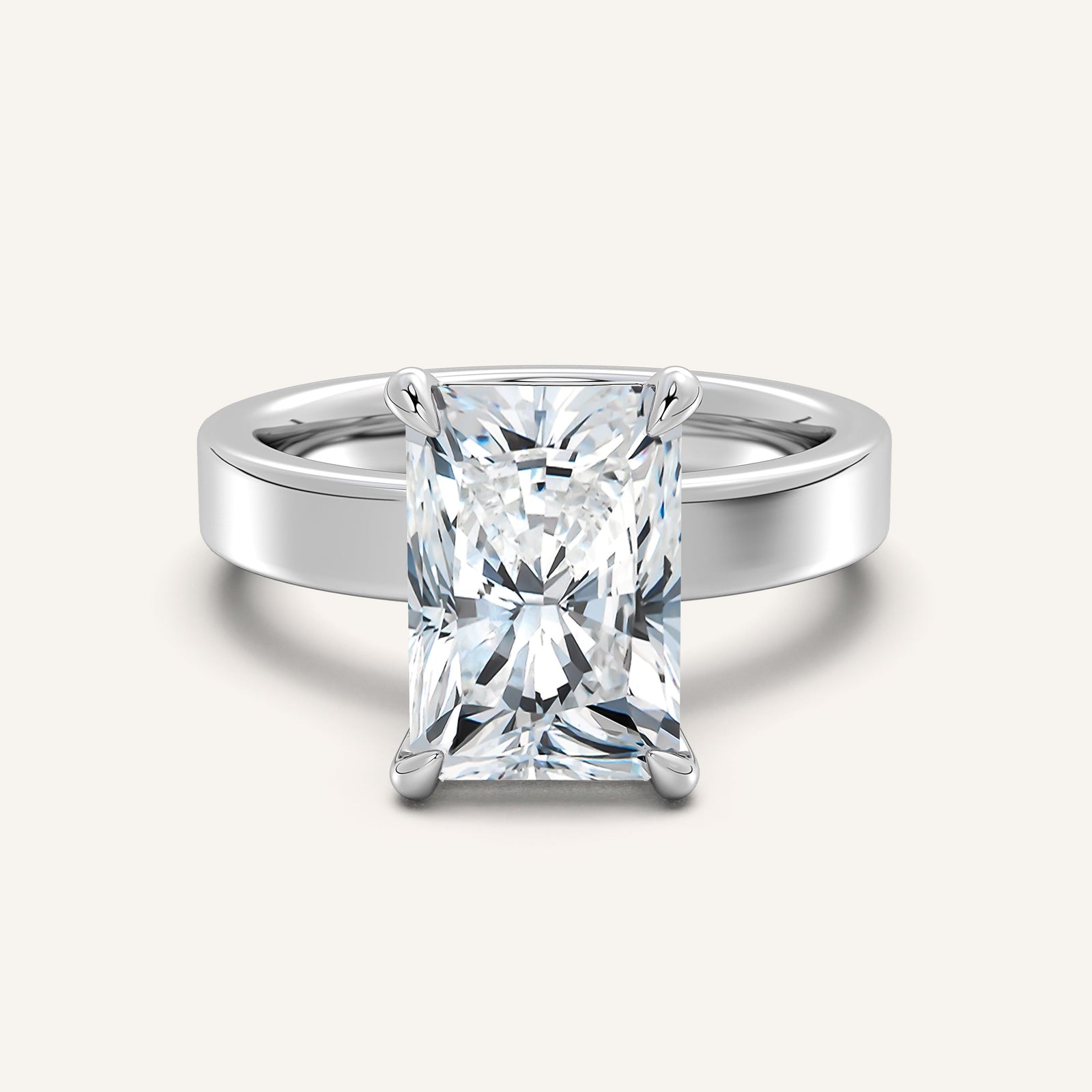 Square Shank Solitaire