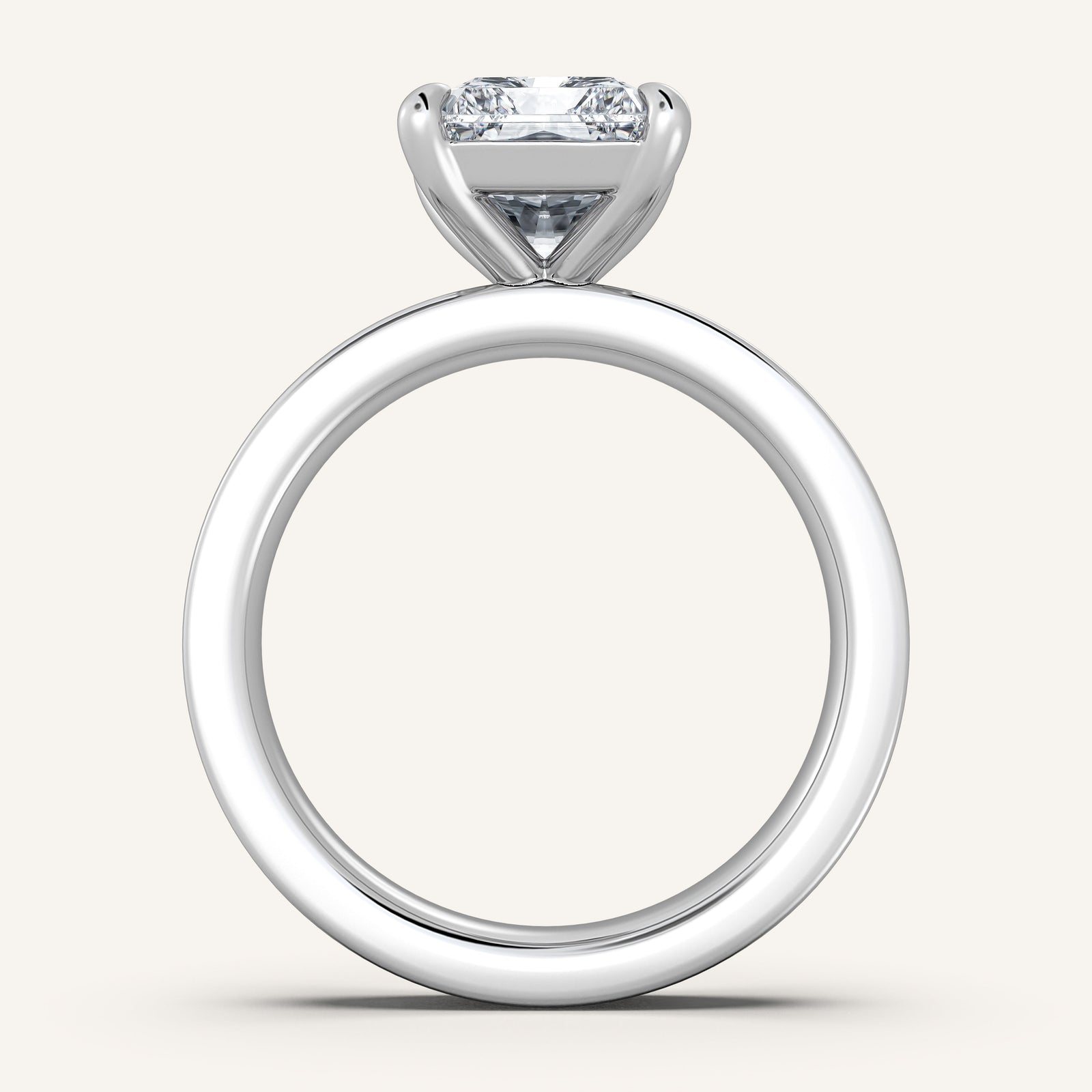Square Shank Solitaire