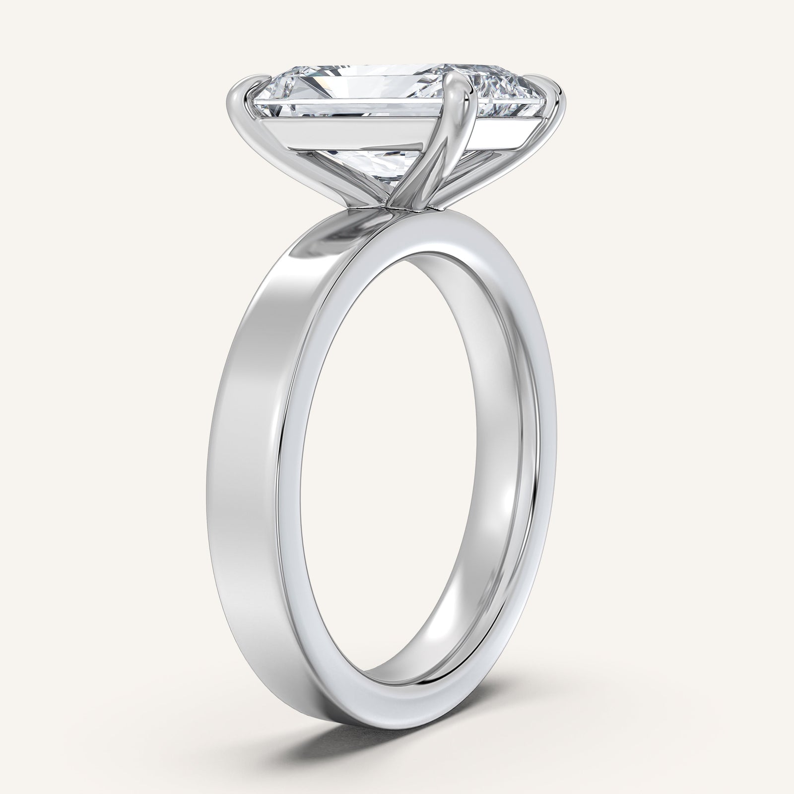 Square Shank Solitaire