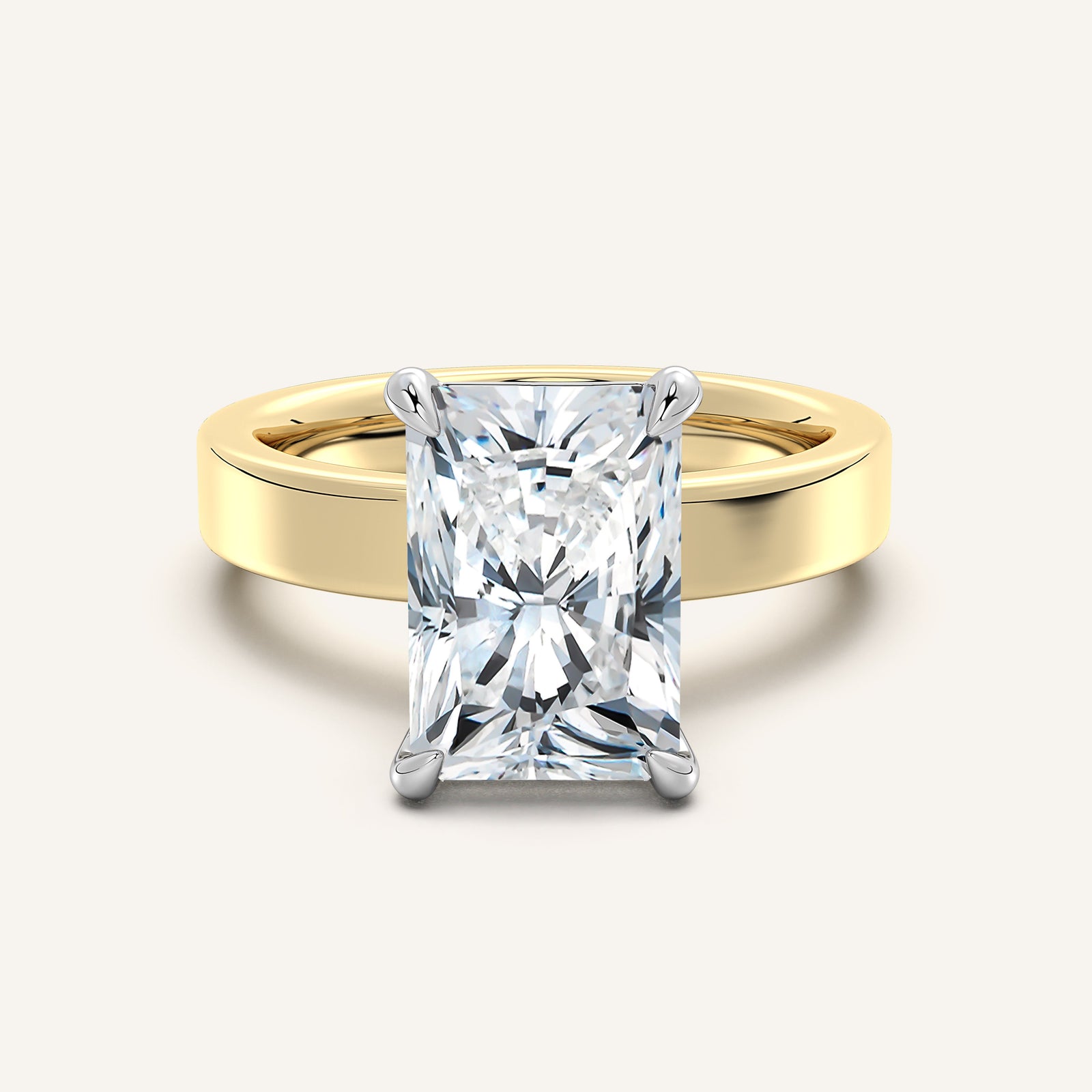 Square Shank Solitaire