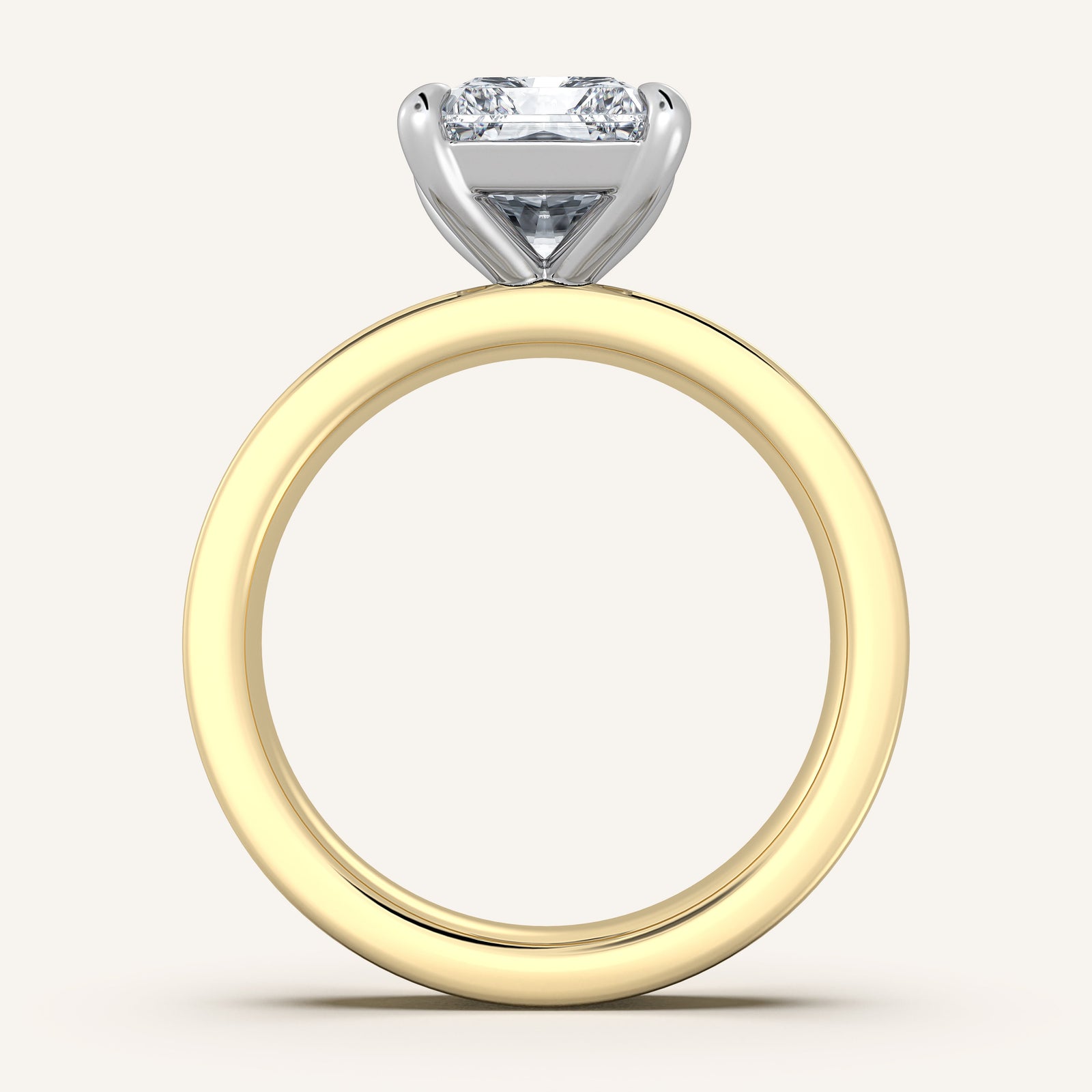 Square Shank Solitaire